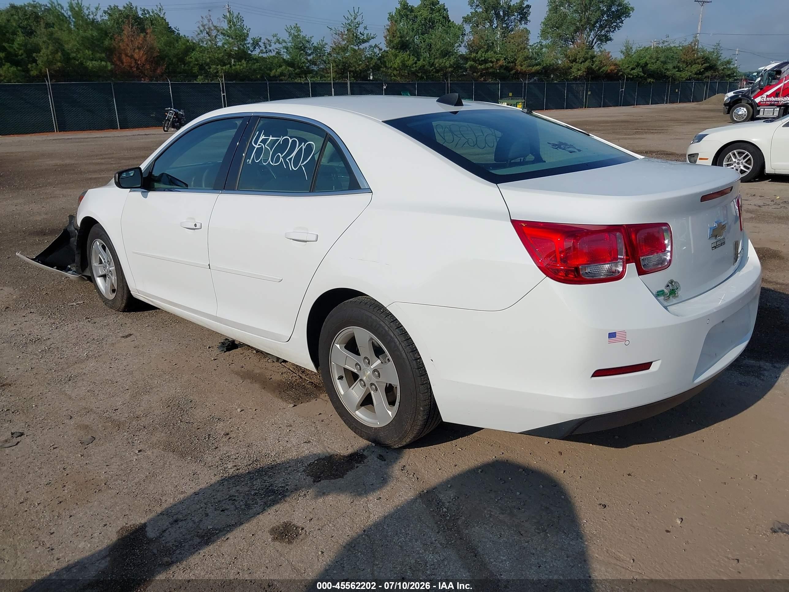 2014 Chevrolet Malibu 1ls White vin: 1G11B5SL0EF247065