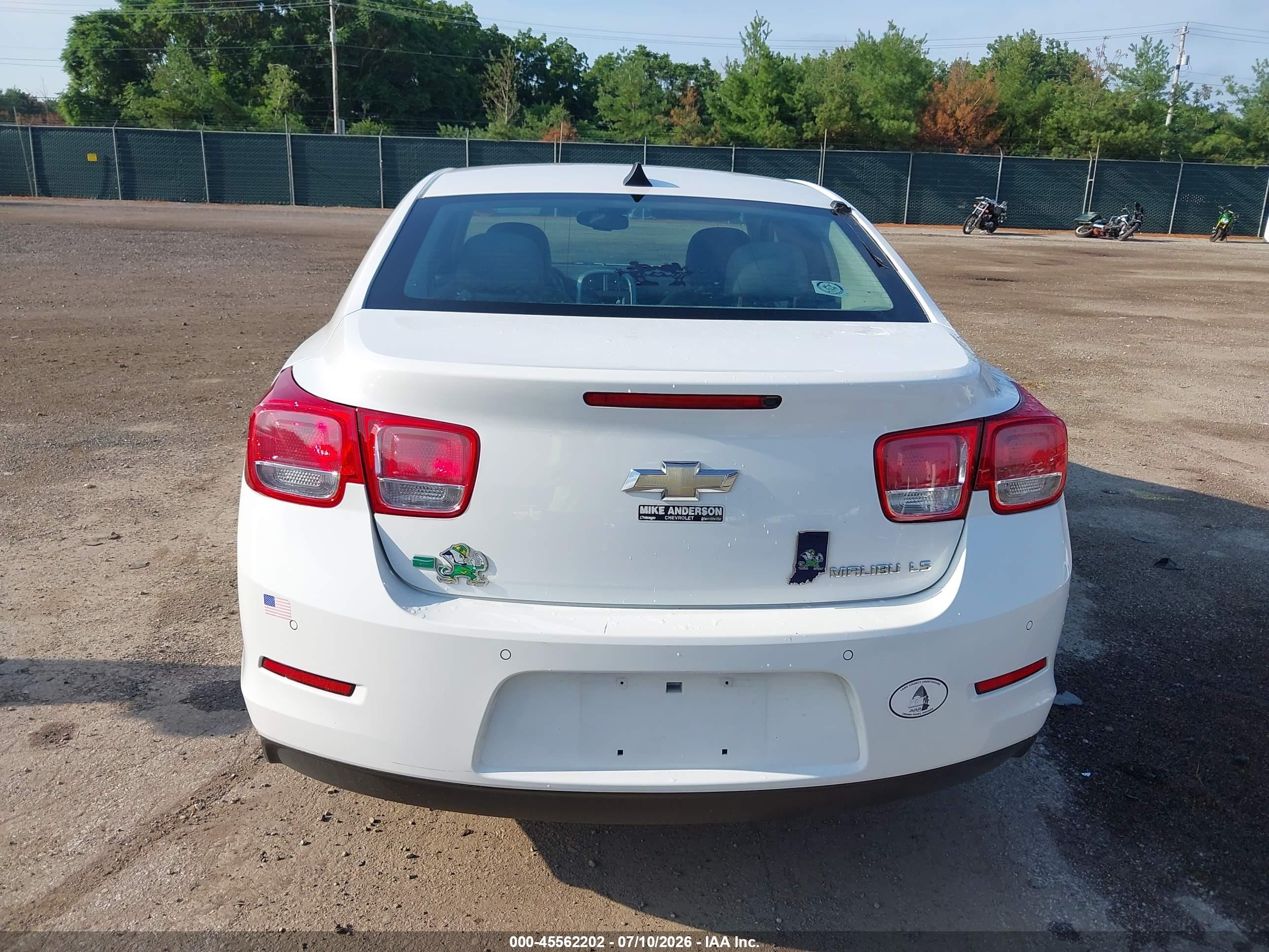 2014 Chevrolet Malibu 1ls White vin: 1G11B5SL0EF247065