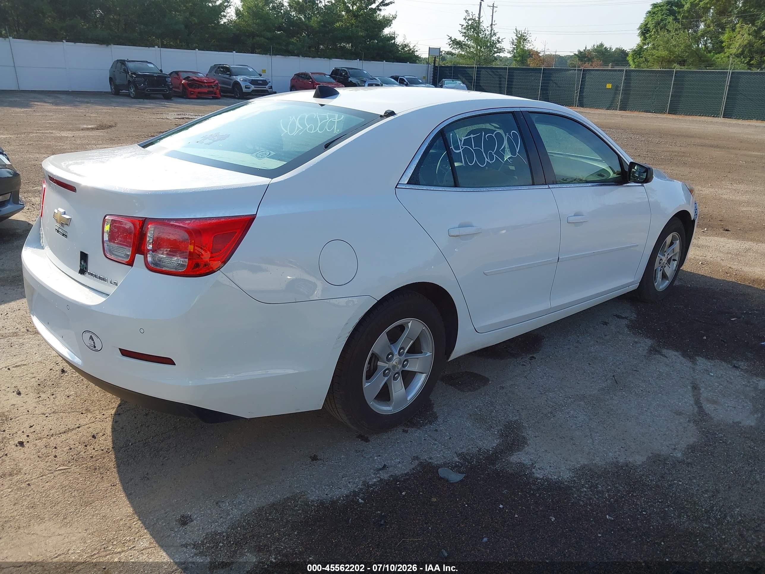 2014 Chevrolet Malibu 1ls White vin: 1G11B5SL0EF247065