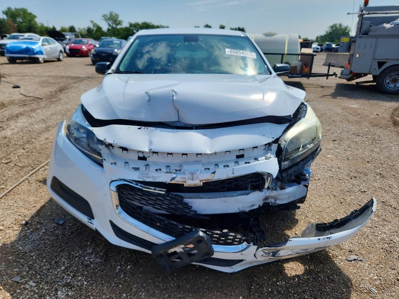 2015 Chevrolet Malibu Ls White vin: 1G11B5SL0FF150269