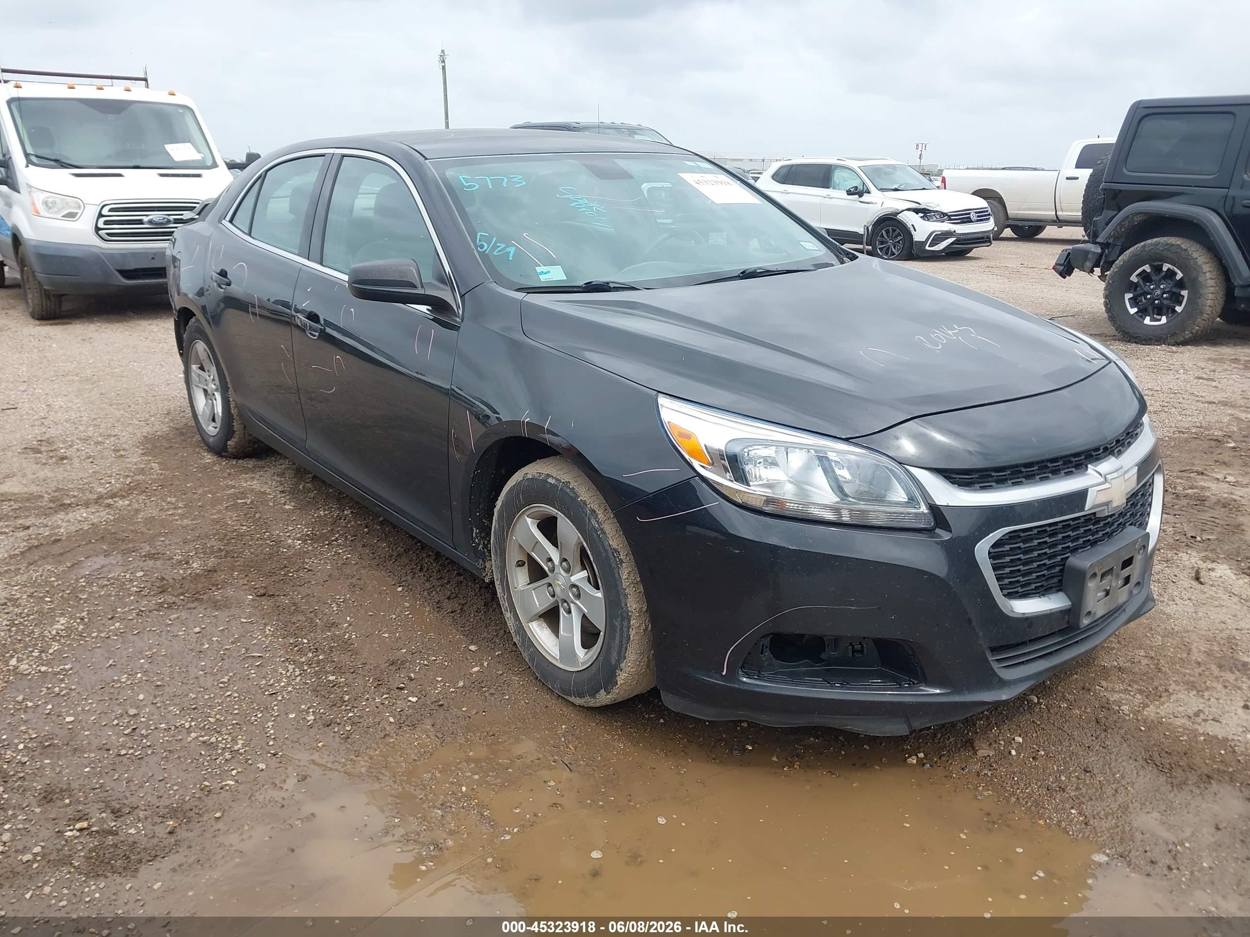 2015 Chevrolet Malibu Ls Black vin: 1G11B5SL0FF191601