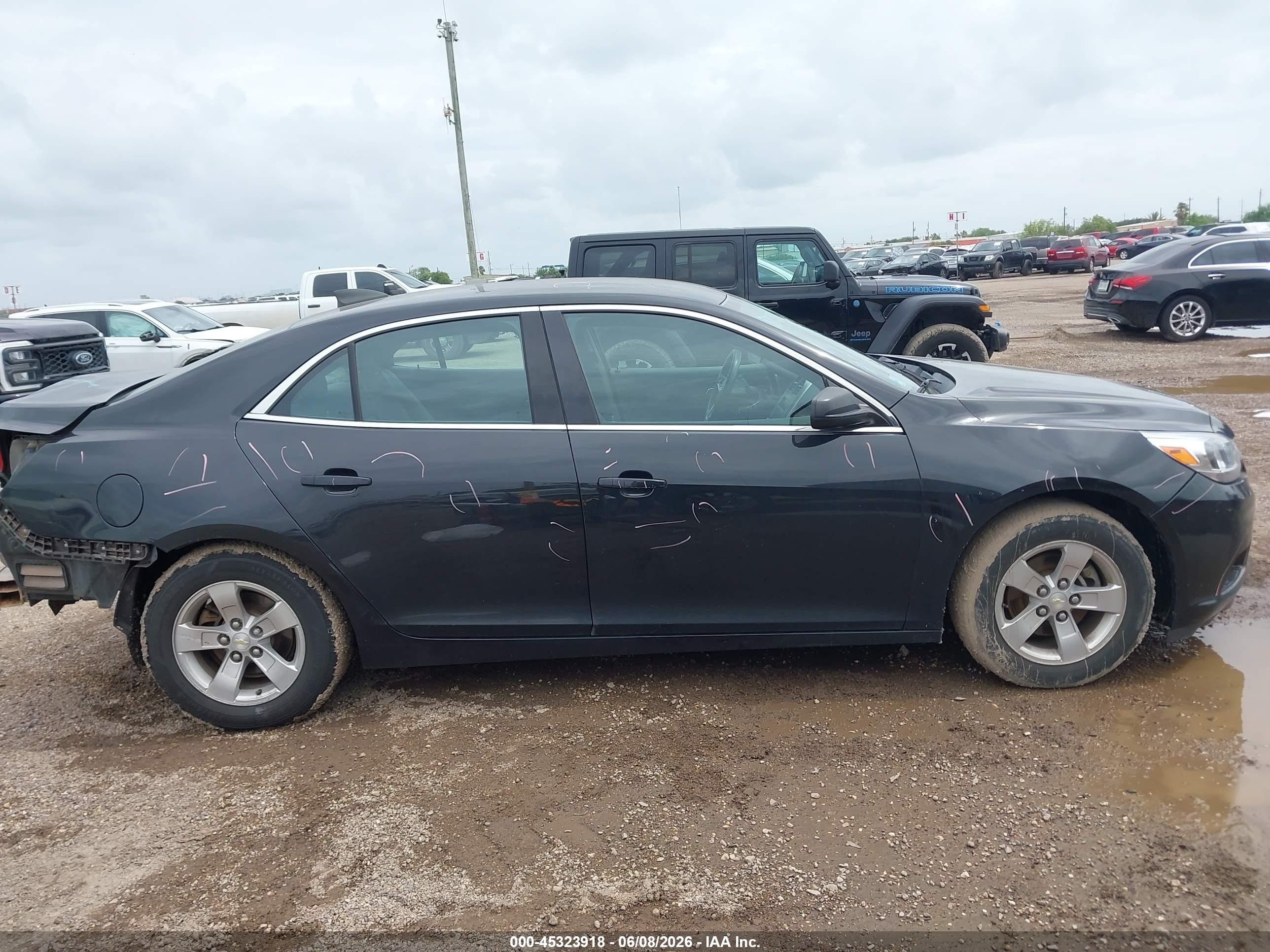 2015 Chevrolet Malibu Ls Black vin: 1G11B5SL0FF191601