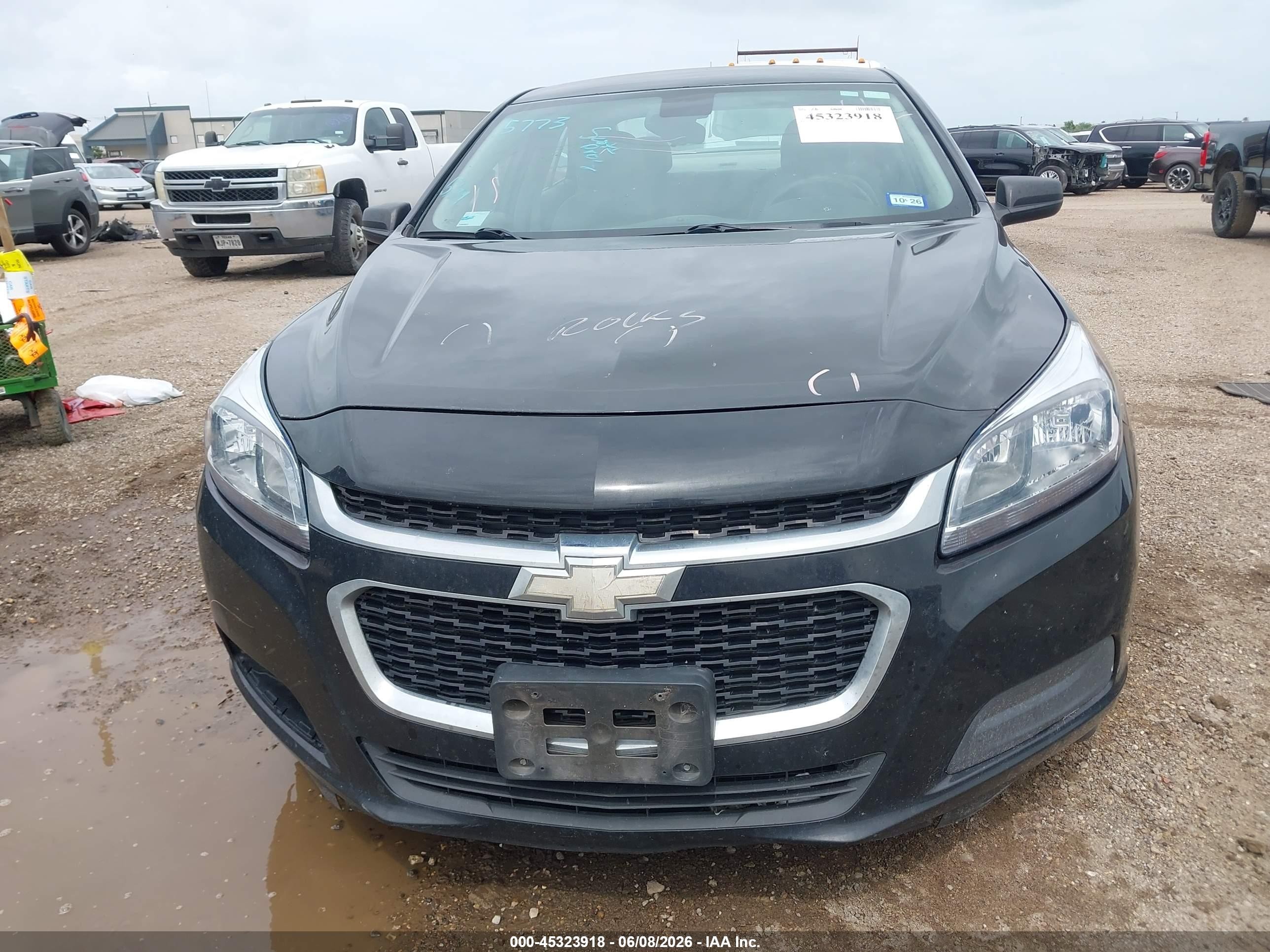 2015 Chevrolet Malibu Ls Black vin: 1G11B5SL0FF191601