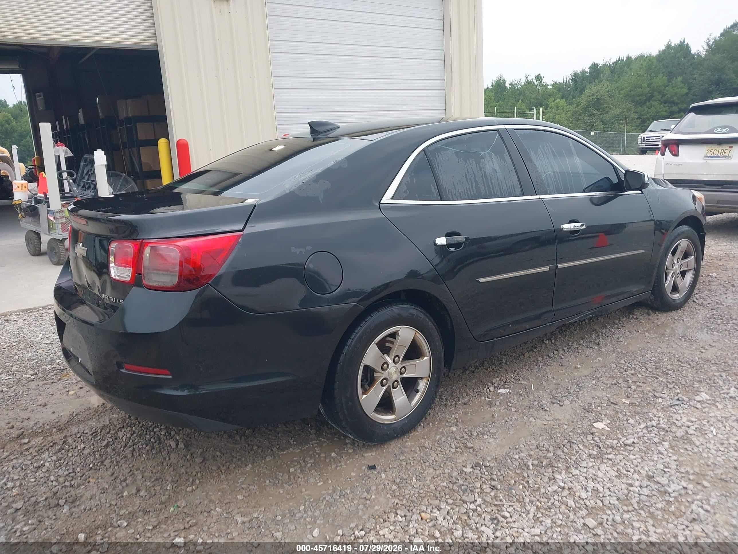 2015 Chevrolet Malibu Ls Black vin: 1G11B5SL0FF254163