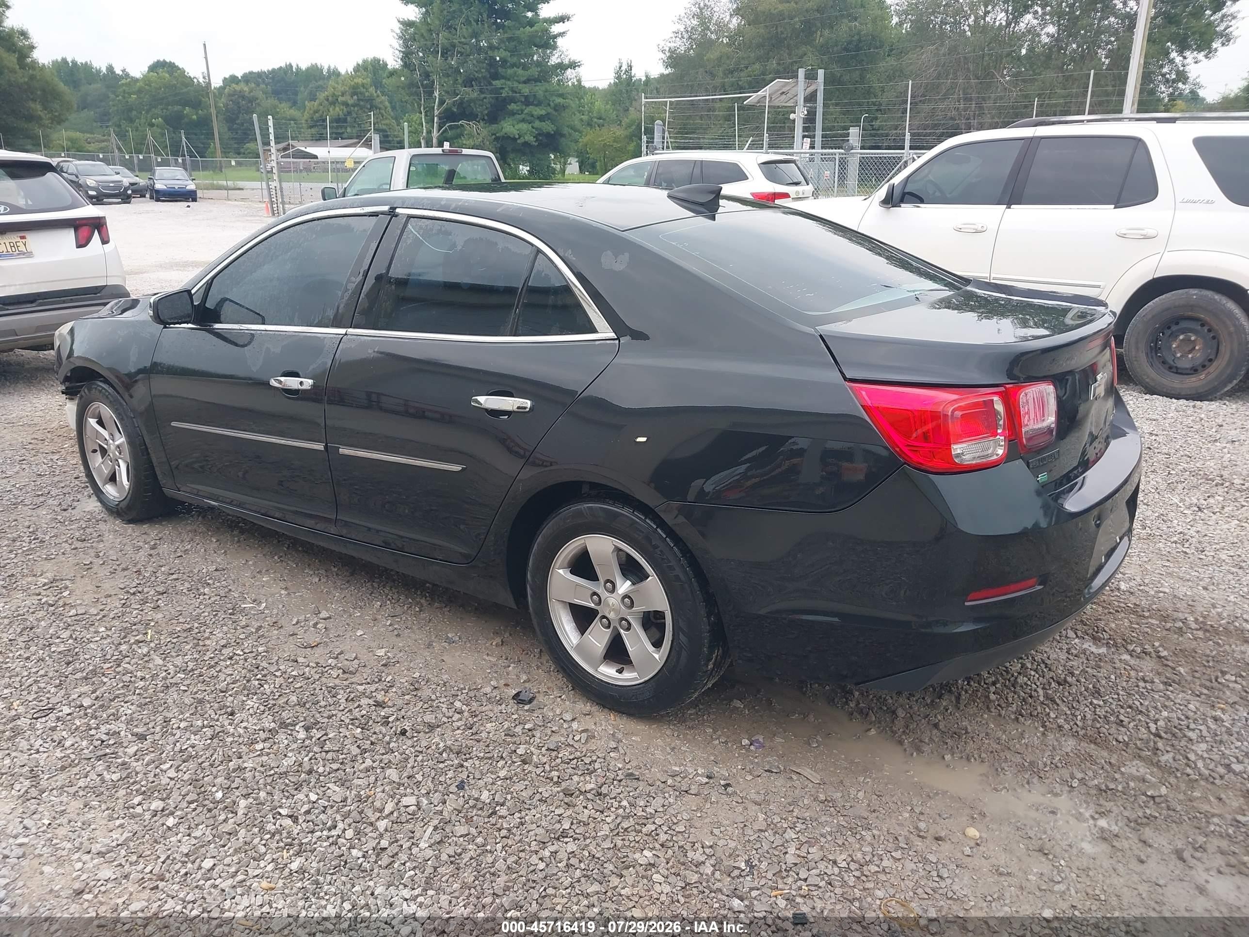 2015 Chevrolet Malibu Ls Black vin: 1G11B5SL0FF254163