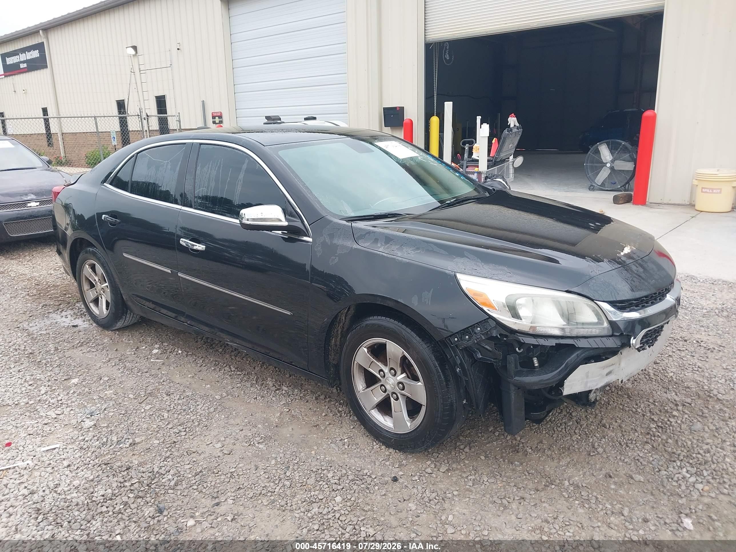 2015 Chevrolet Malibu Ls Черный vin: 1G11B5SL0FF254163