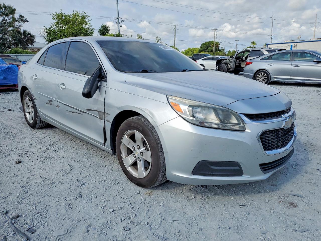 2015 Chevrolet Malibu Ls Silver vin: 1G11B5SL0FF272517