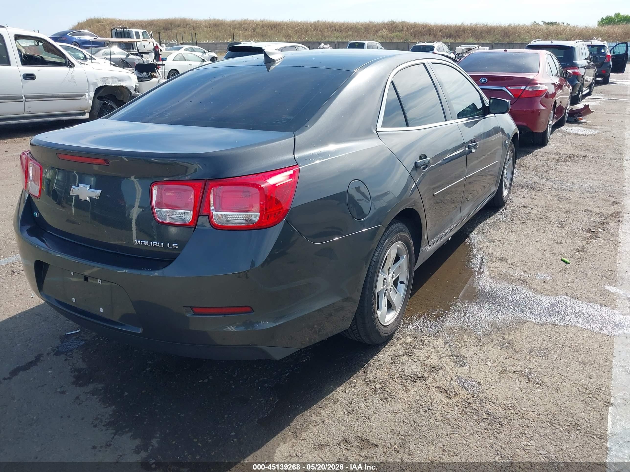 2015 Chevrolet Malibu Ls Gray vin: 1G11B5SL0FF302776