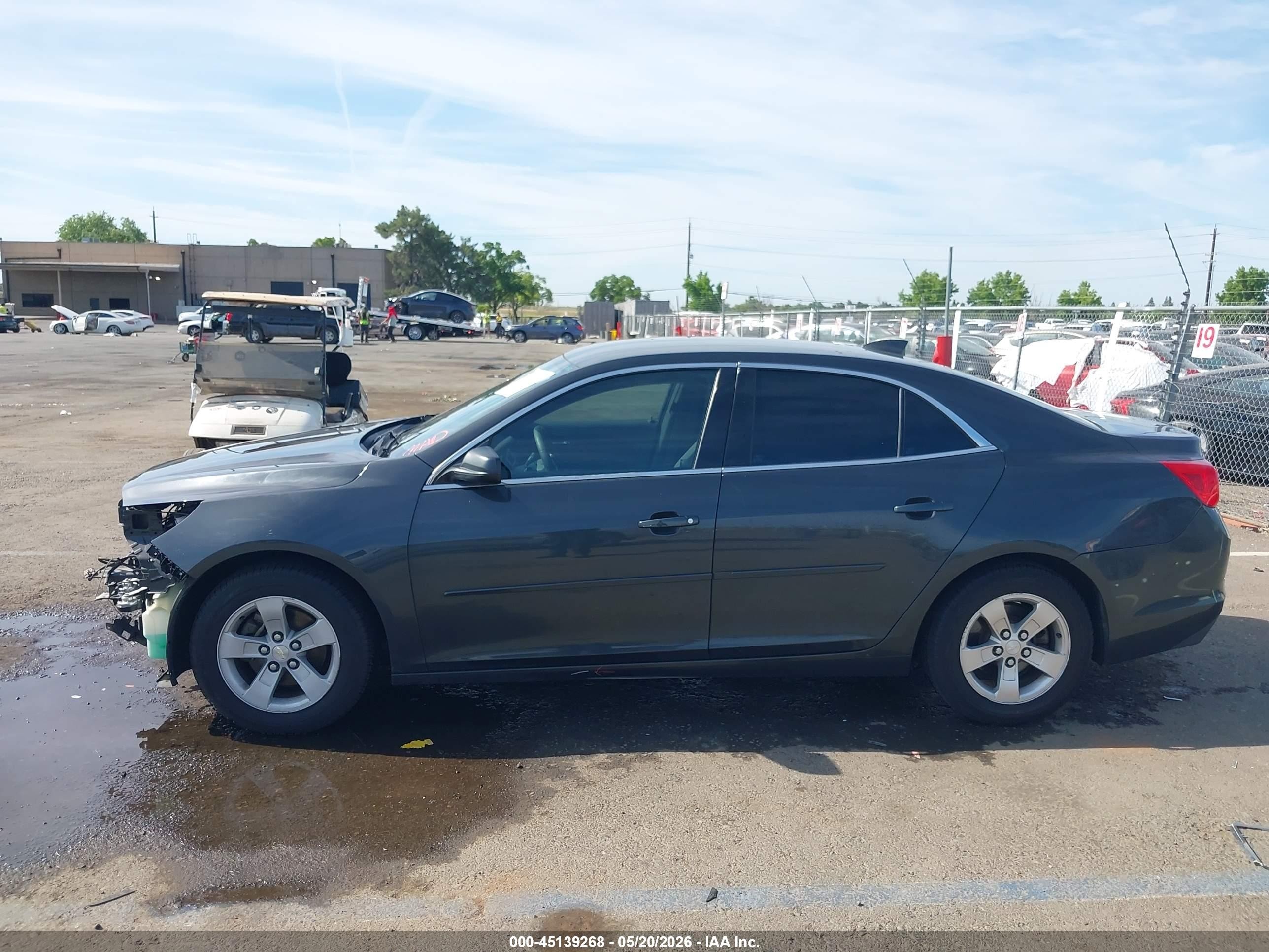 2015 Chevrolet Malibu Ls Gray vin: 1G11B5SL0FF302776