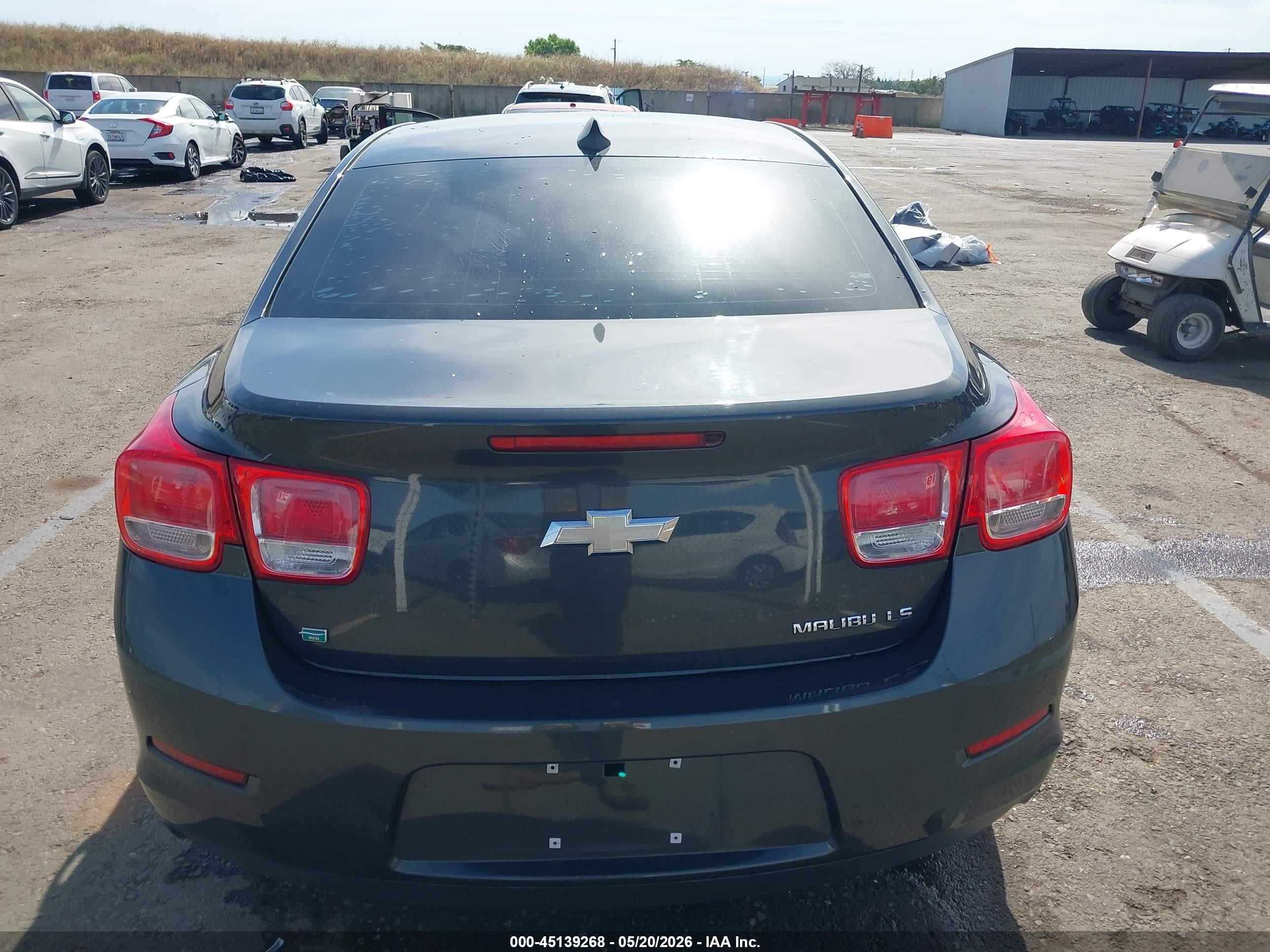 2015 Chevrolet Malibu Ls Gray vin: 1G11B5SL0FF302776