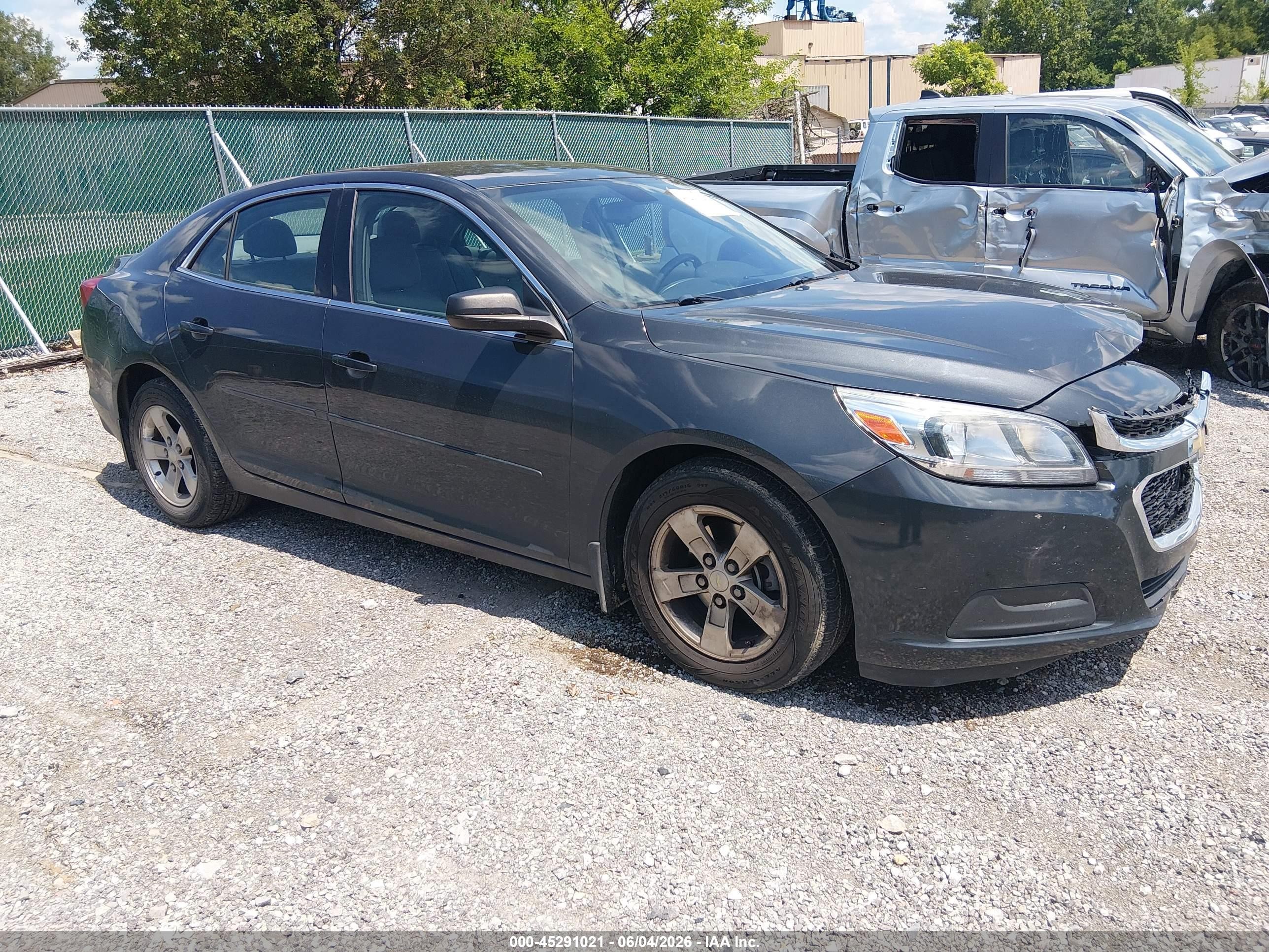 2015 Chevrolet Malibu Ls Gray vin: 1G11B5SL0FF330965