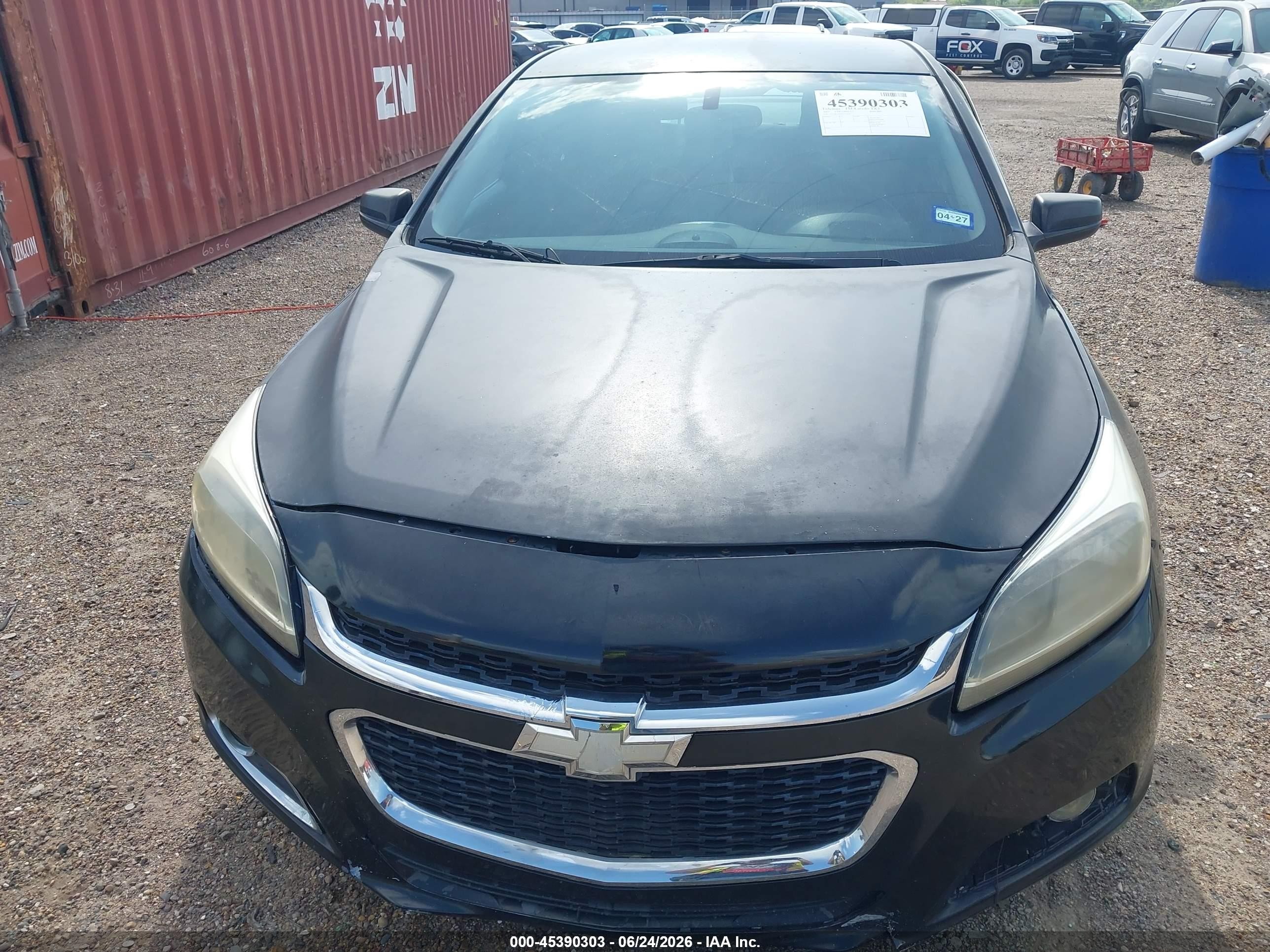 2015 Chevrolet Malibu Ls Black vin: 1G11B5SL0FF334420