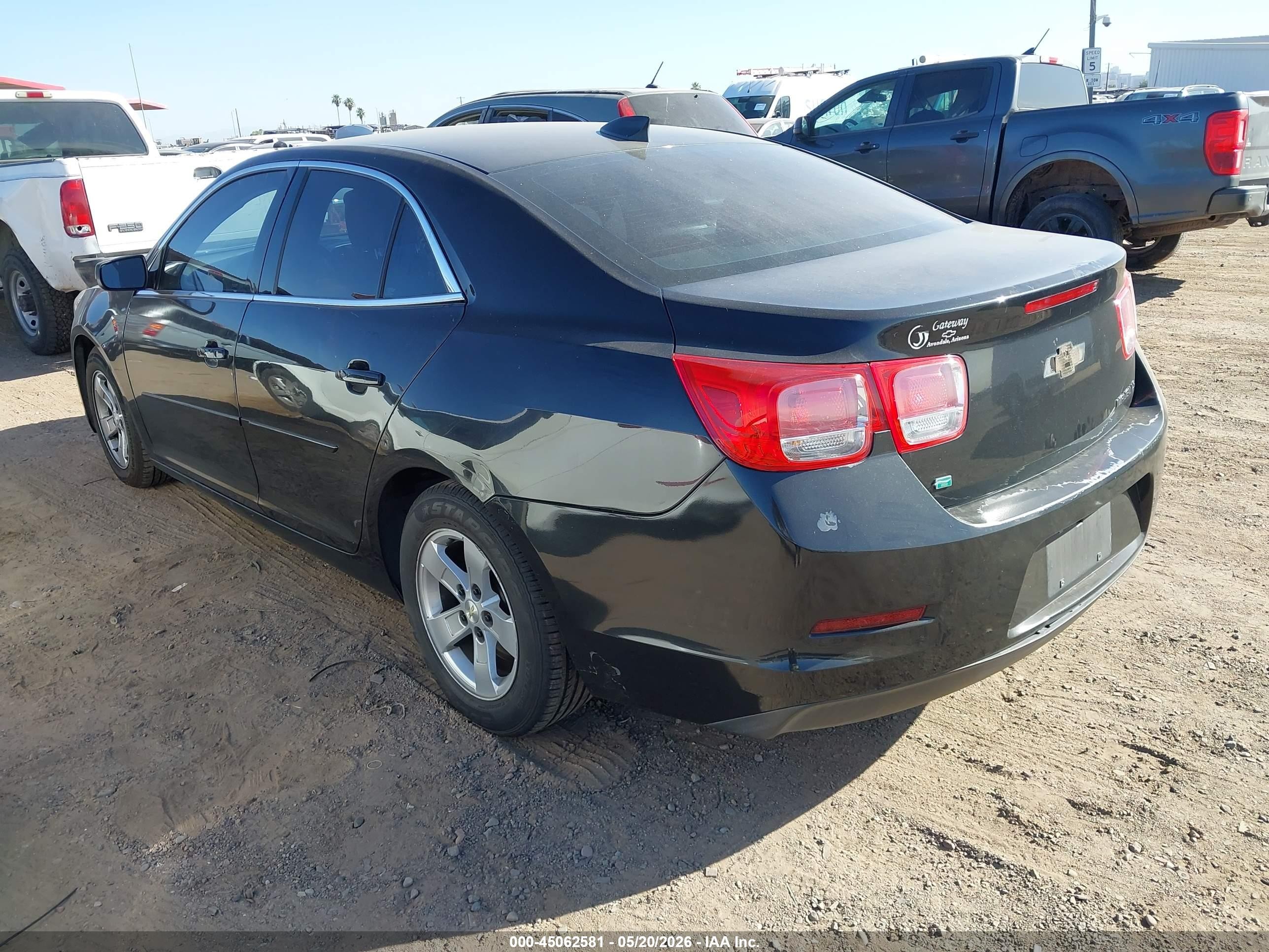 2015 Chevrolet Malibu Ls Black vin: 1G11B5SL1FF220670
