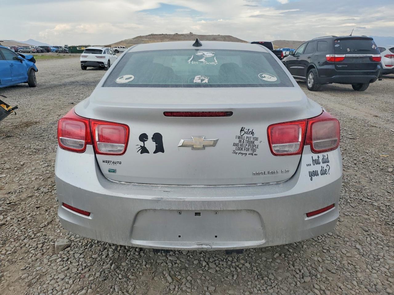 2015 Chevrolet Malibu Ls Gray vin: 1G11B5SL1FU120029