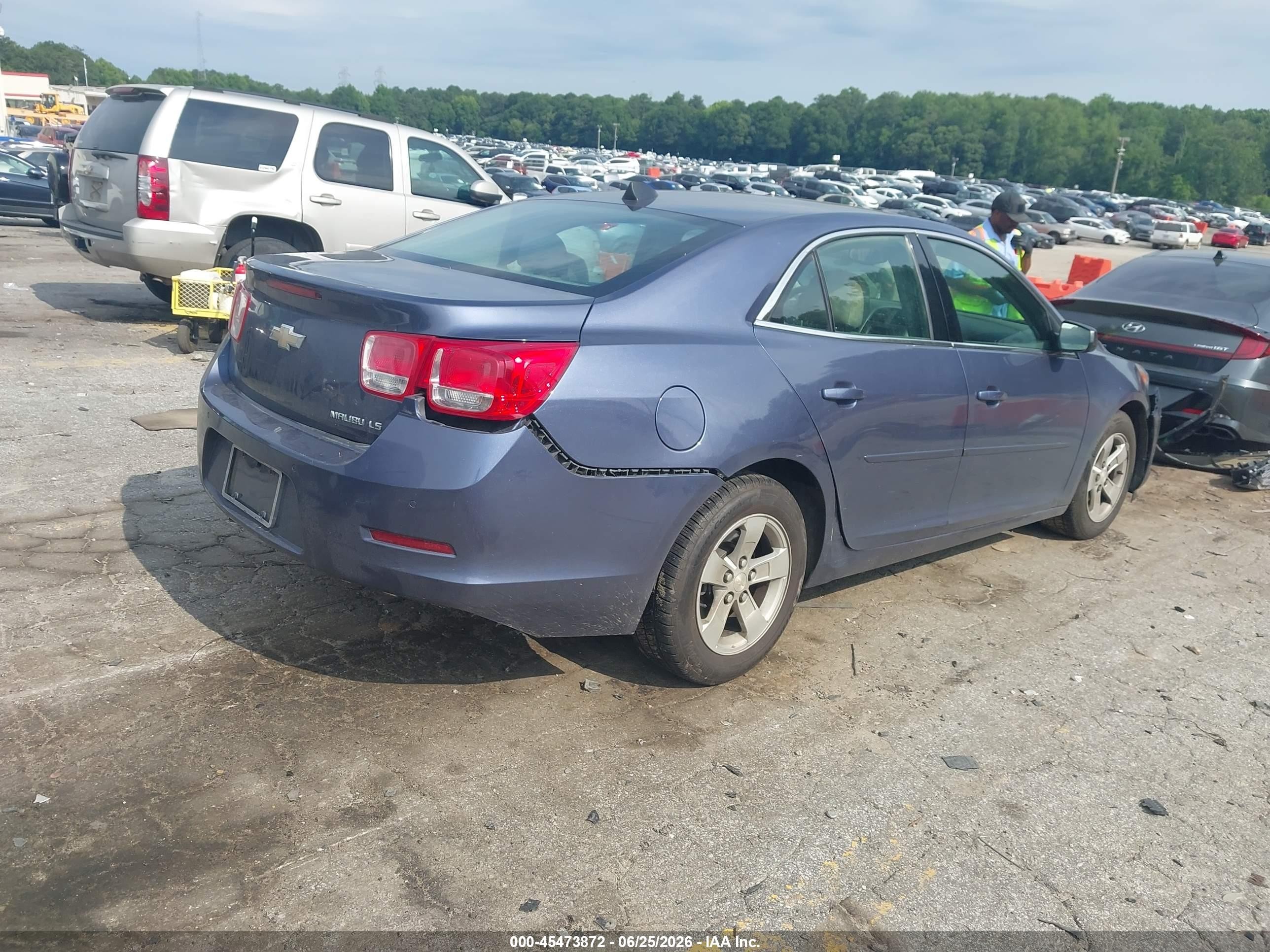 2014 Chevrolet Malibu 1ls Blue vin: 1G11B5SL2EF182249