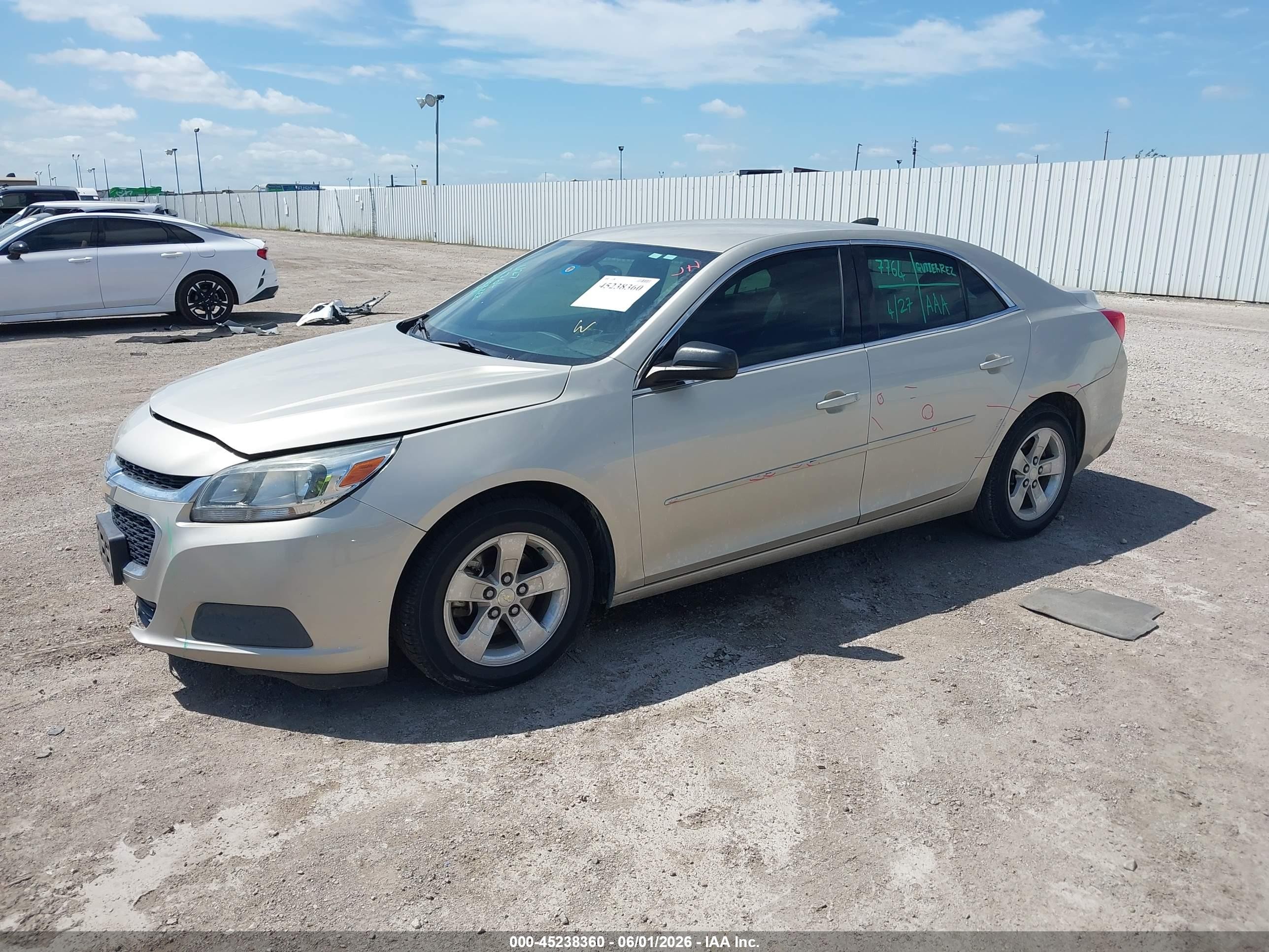 2015 Chevrolet Malibu Ls Tan vin: 1G11B5SL2FF181085
