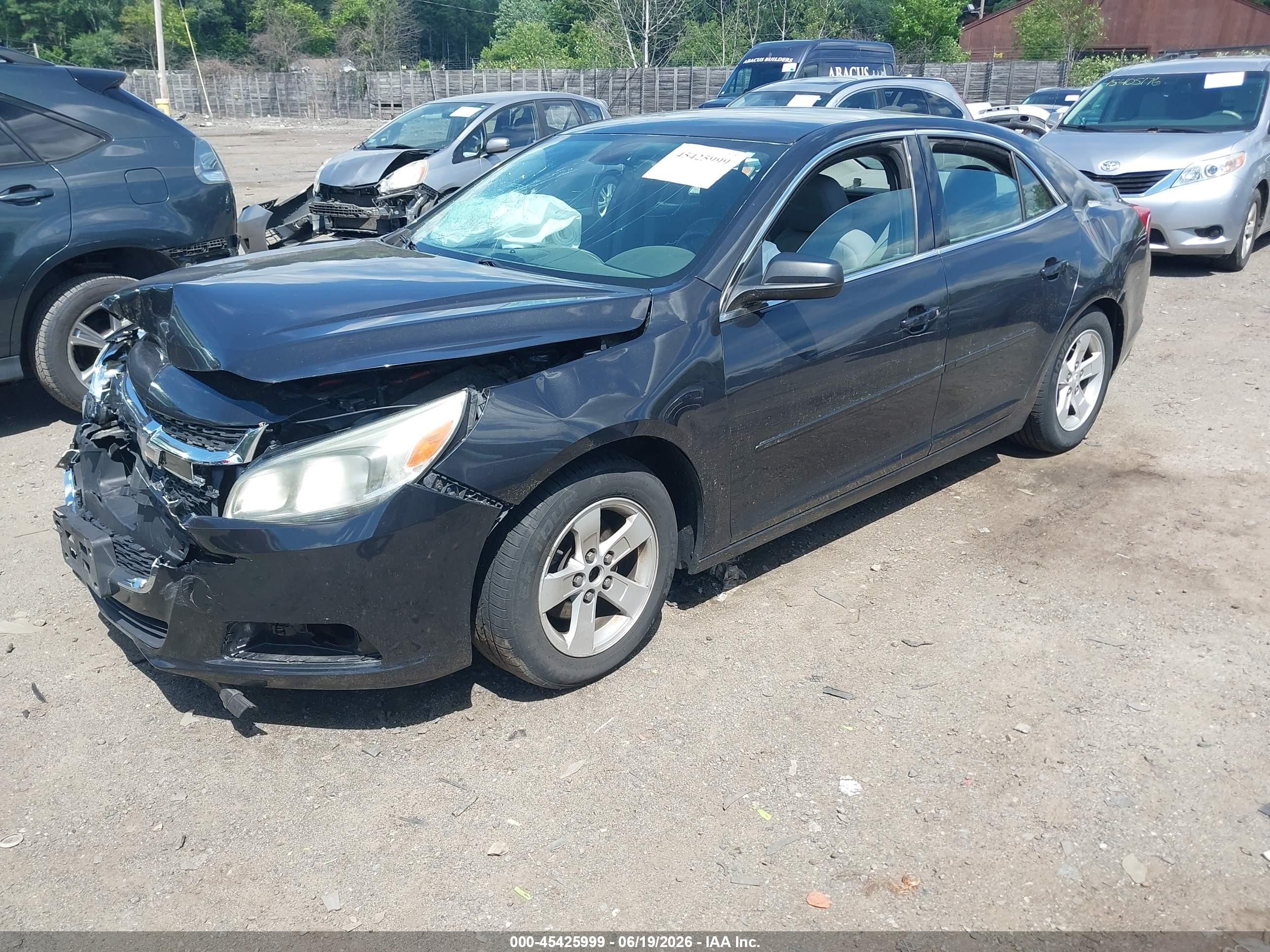 2015 Chevrolet Malibu Ls Gray vin: 1G11B5SL2FF182429