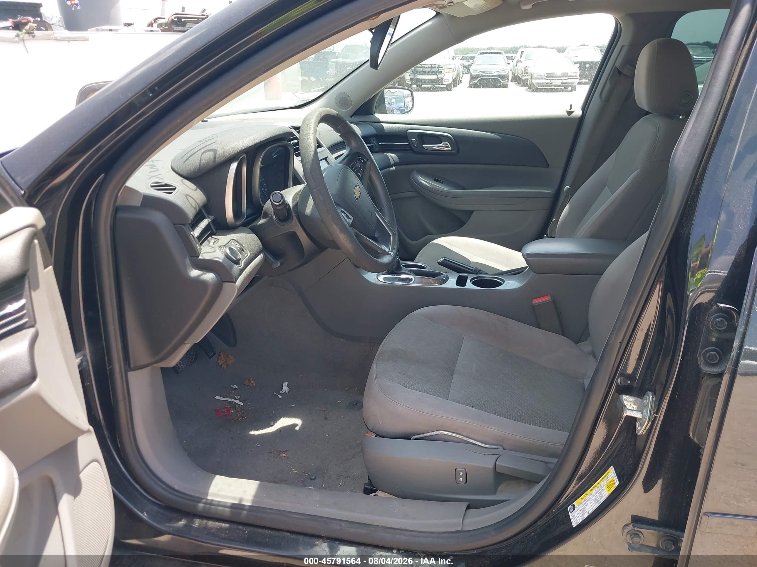 2015 Chevrolet Malibu Ls Gray vin: 1G11B5SL2FF272762
