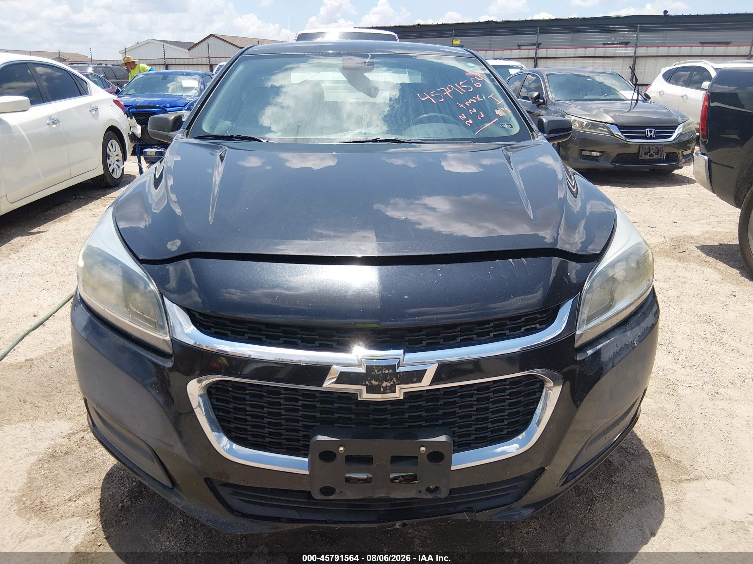 2015 Chevrolet Malibu Ls Gray vin: 1G11B5SL2FF272762