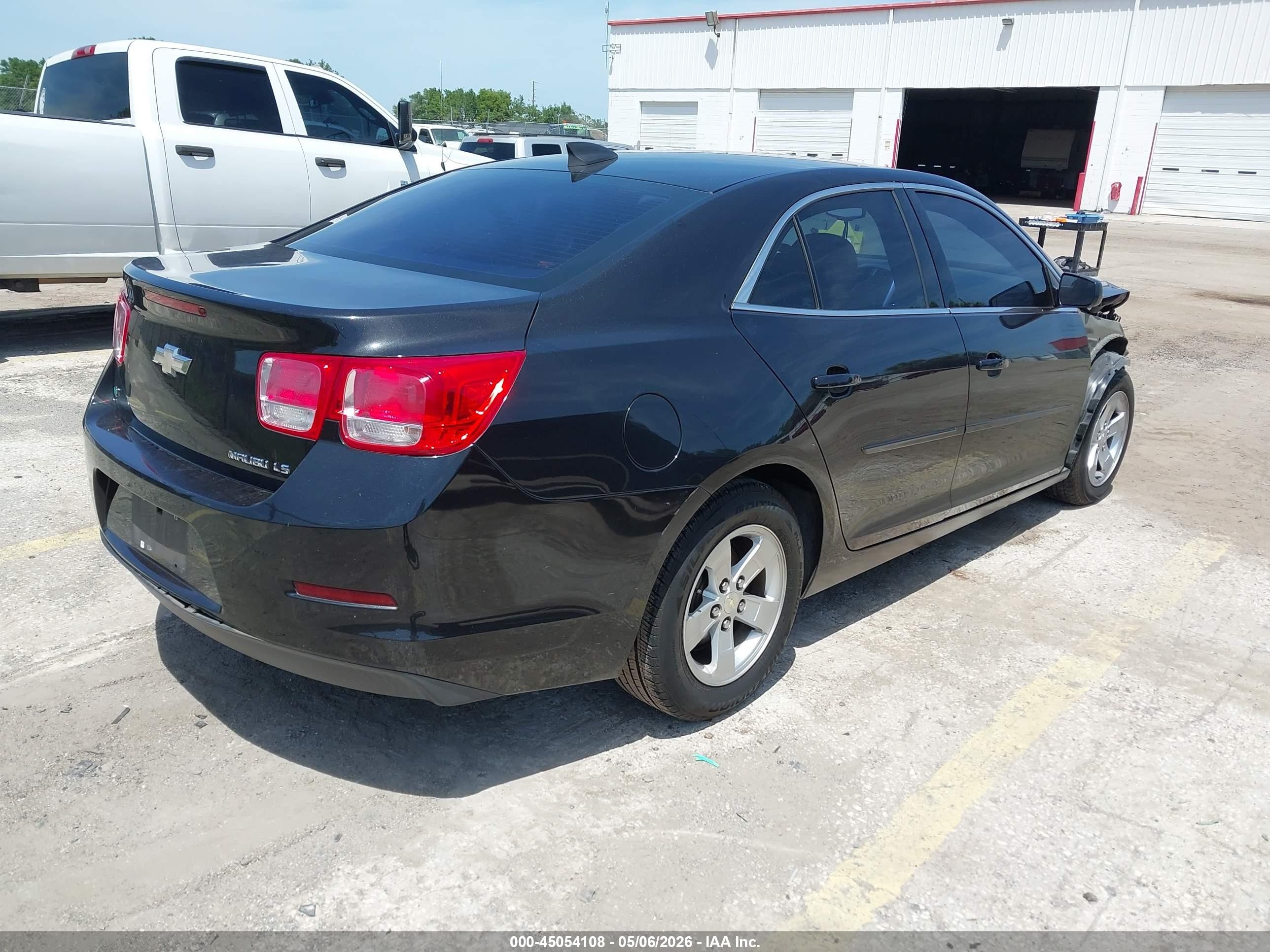 2015 Chevrolet Malibu Ls Black vin: 1G11B5SL2FF327677