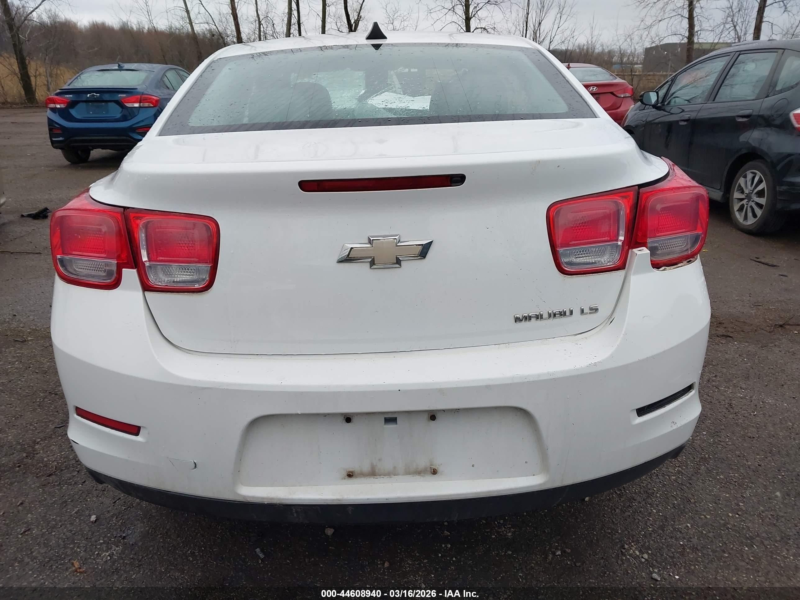 2014 Chevrolet Malibu 1ls White vin: 1G11B5SL3EF160597