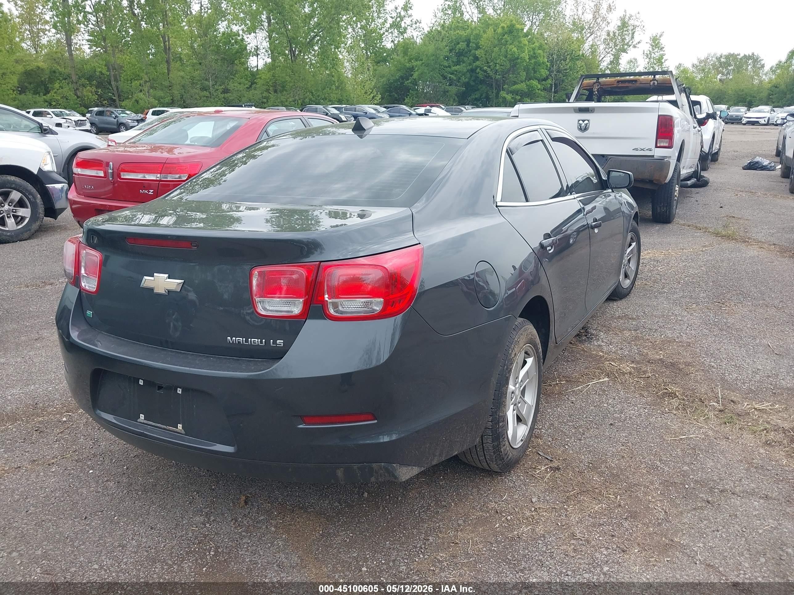 2014 Chevrolet Malibu 1ls Gray vin: 1G11B5SL3EF201388