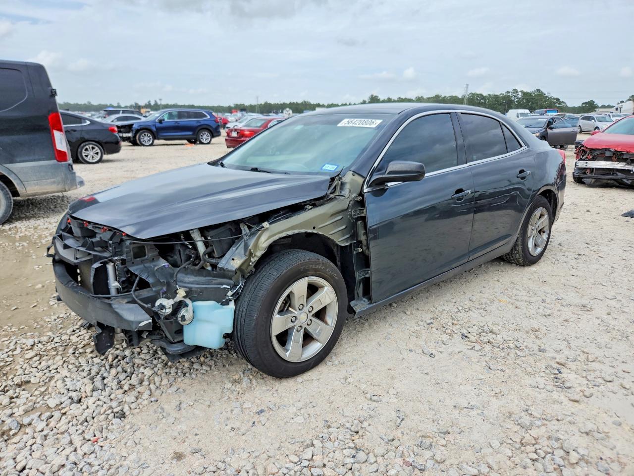 2015 Chevrolet Malibu Ls Gray vin: 1G11B5SL3FF107464
