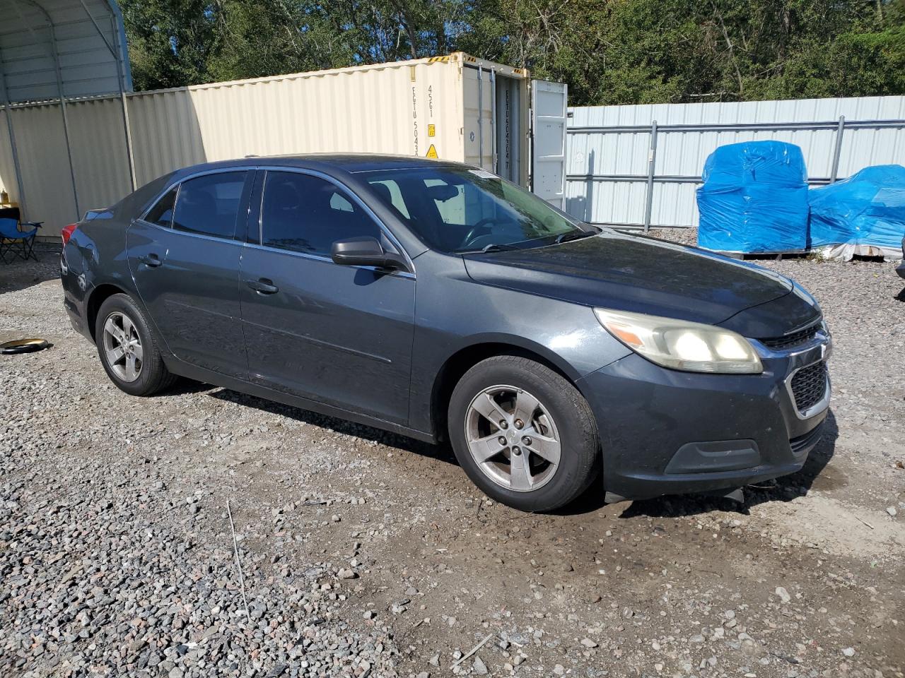 2015 Chevrolet Malibu Ls Charcoal vin: 1G11B5SL3FF192189