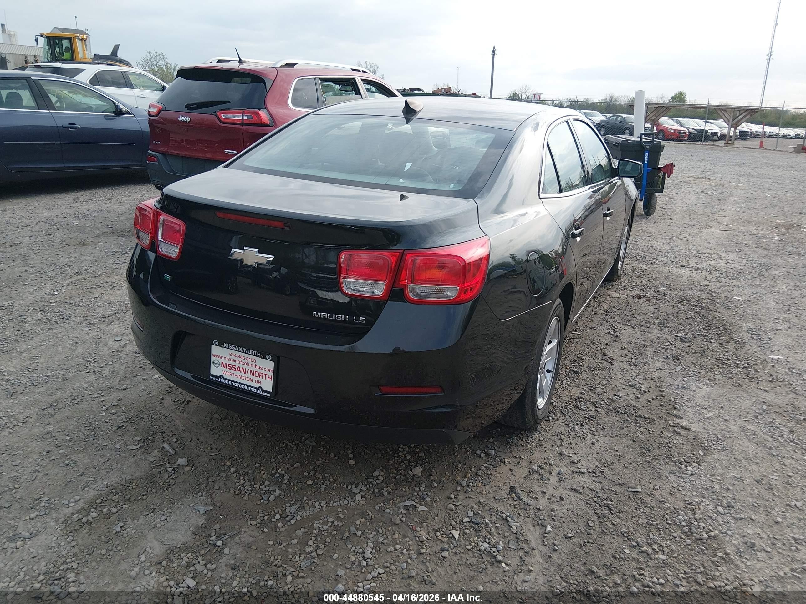 2015 Chevrolet Malibu Ls Black vin: 1G11B5SL3FF198817