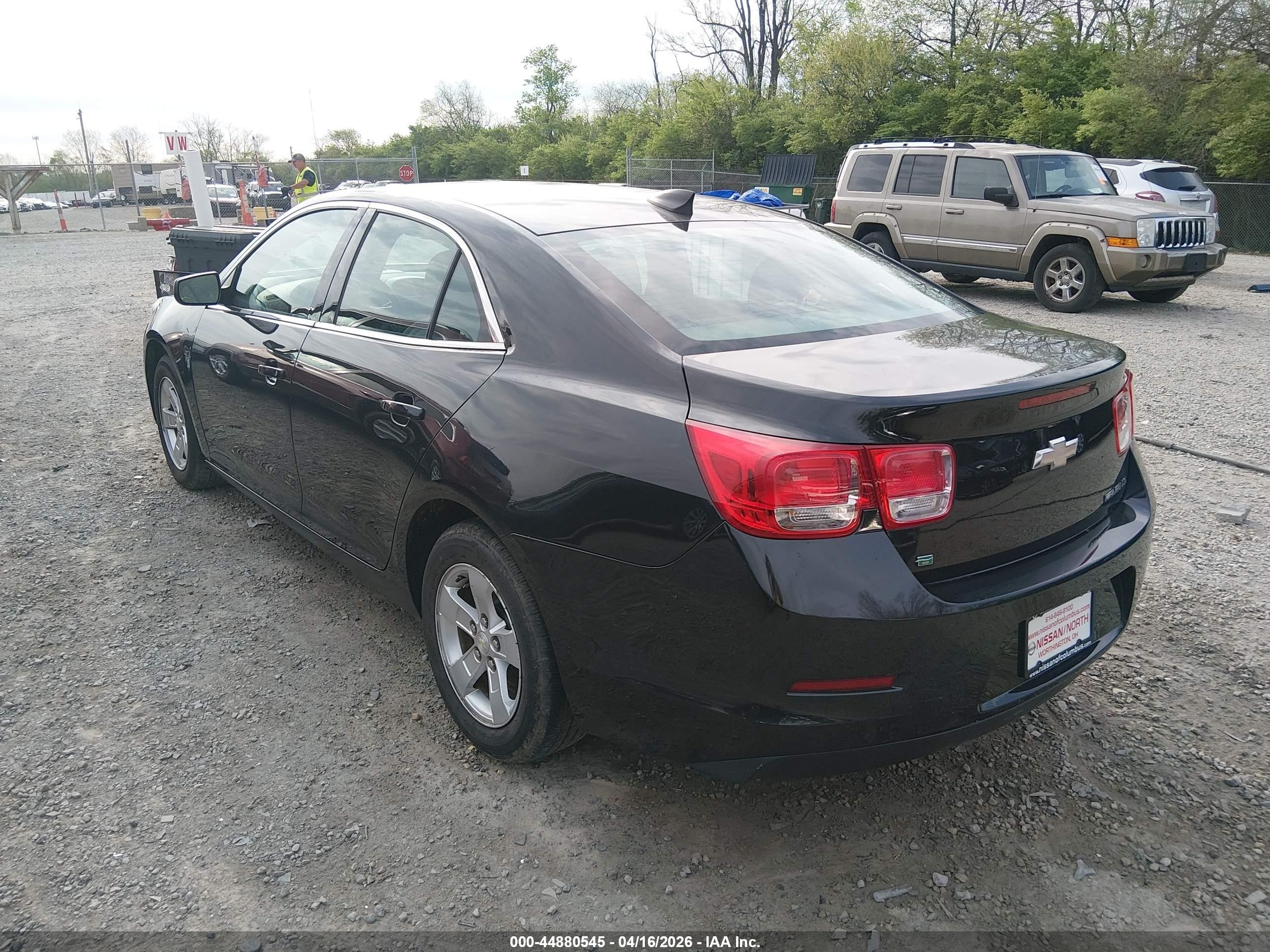 2015 Chevrolet Malibu Ls Black vin: 1G11B5SL3FF198817
