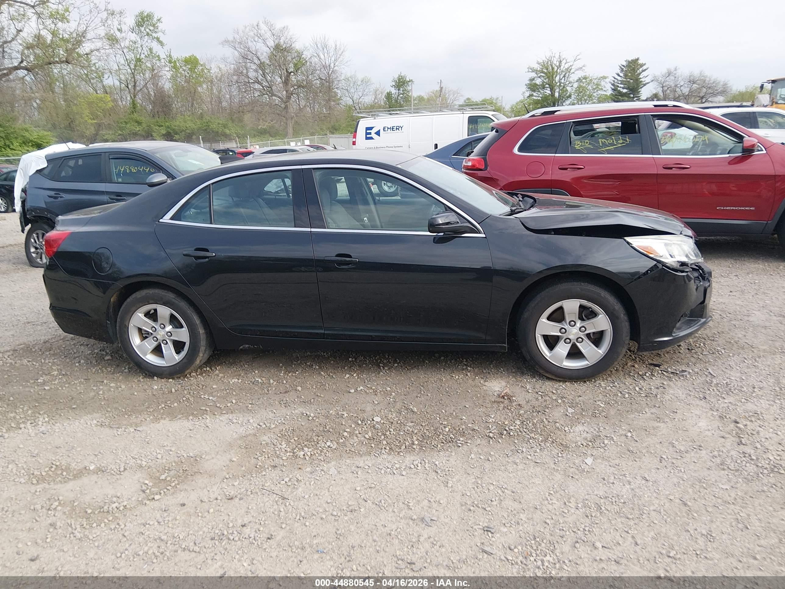 2015 Chevrolet Malibu Ls Black vin: 1G11B5SL3FF198817