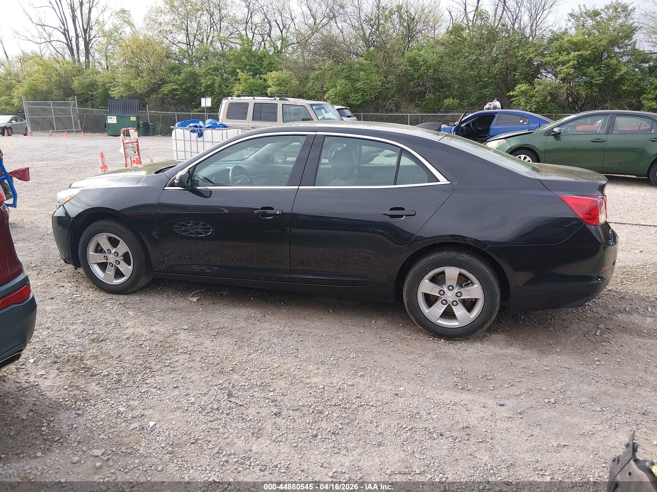 2015 Chevrolet Malibu Ls Black vin: 1G11B5SL3FF198817