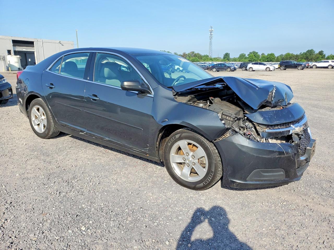 2015 Chevrolet Malibu Ls Gray vin: 1G11B5SL3FF201344