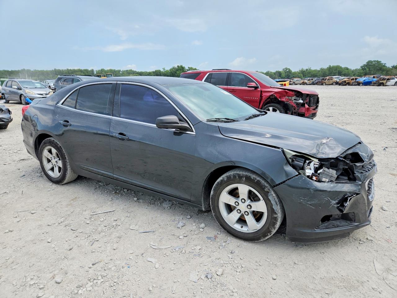 2015 Chevrolet Malibu Ls Gray vin: 1G11B5SL3FF203398
