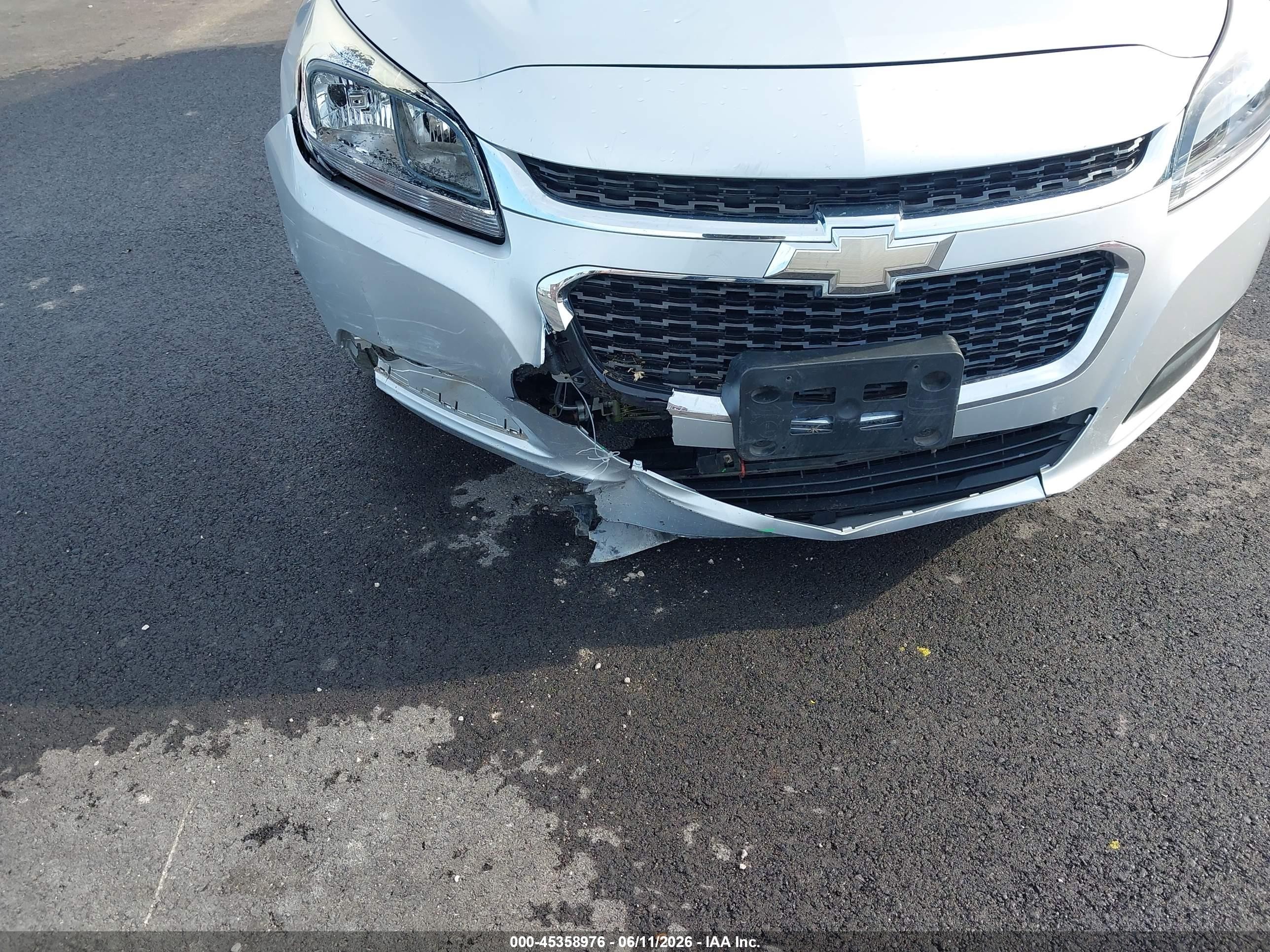 2015 Chevrolet Malibu Ls Silver vin: 1G11B5SL3FF273080