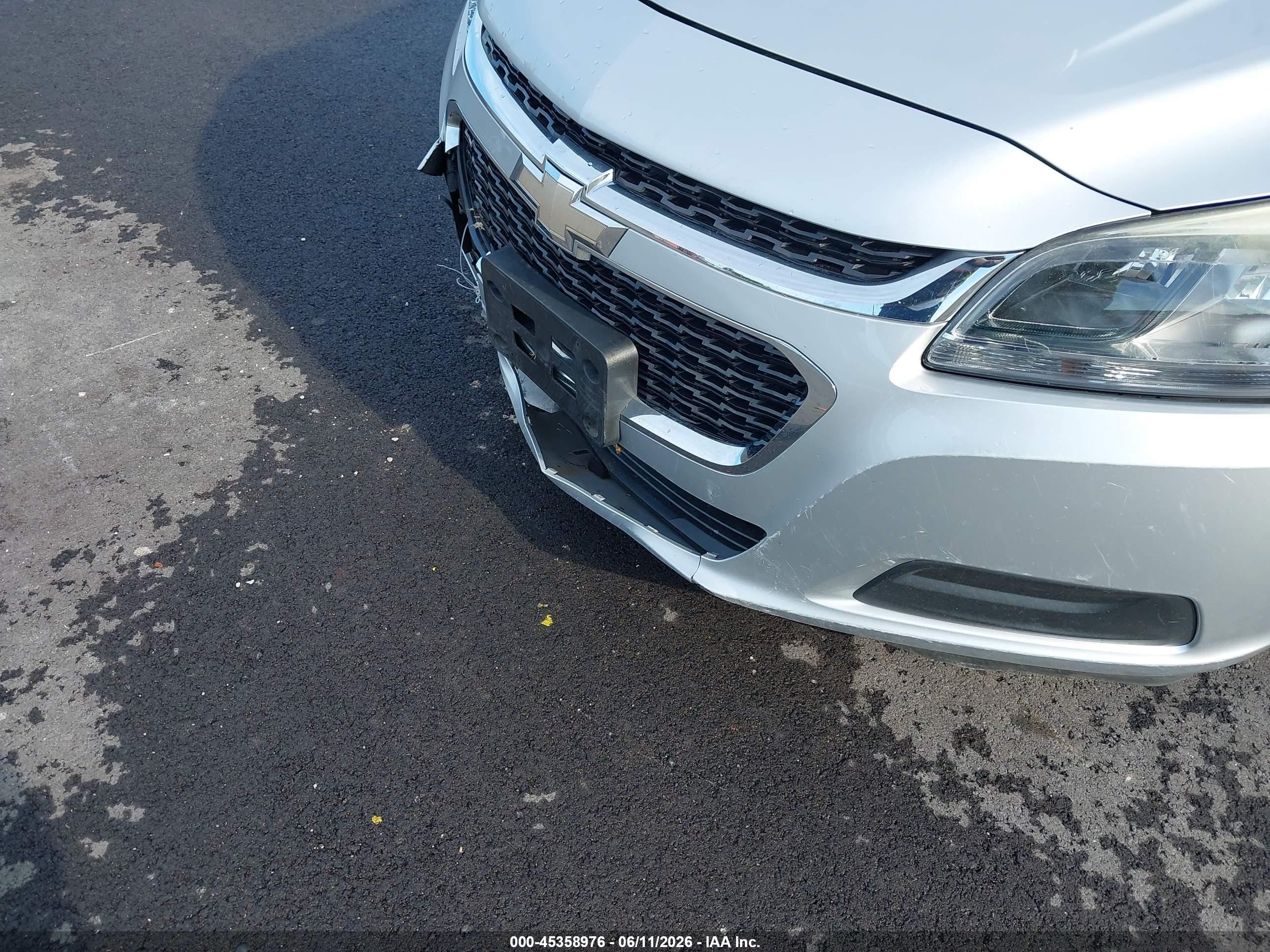 2015 Chevrolet Malibu Ls Silver vin: 1G11B5SL3FF273080