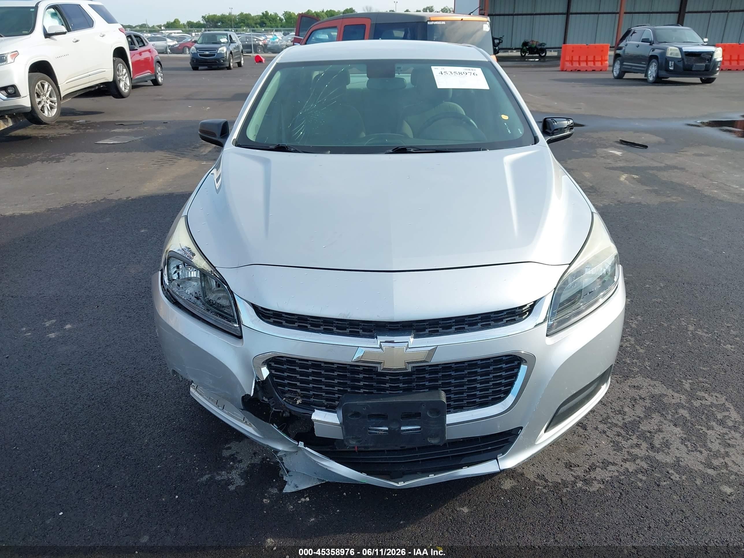 2015 Chevrolet Malibu Ls Silver vin: 1G11B5SL3FF273080