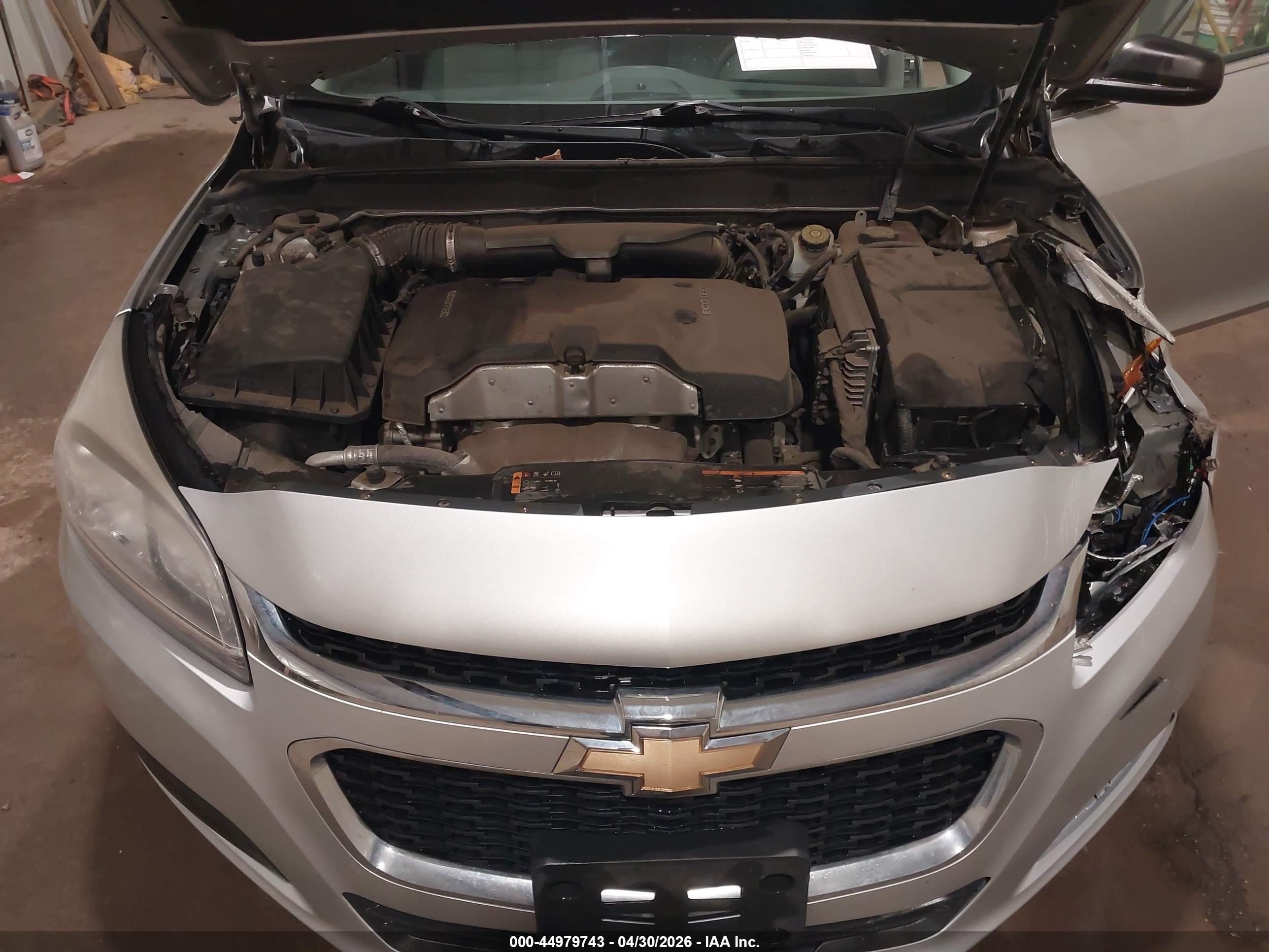 2015 Chevrolet Malibu Ls Silver vin: 1G11B5SL3FU153470