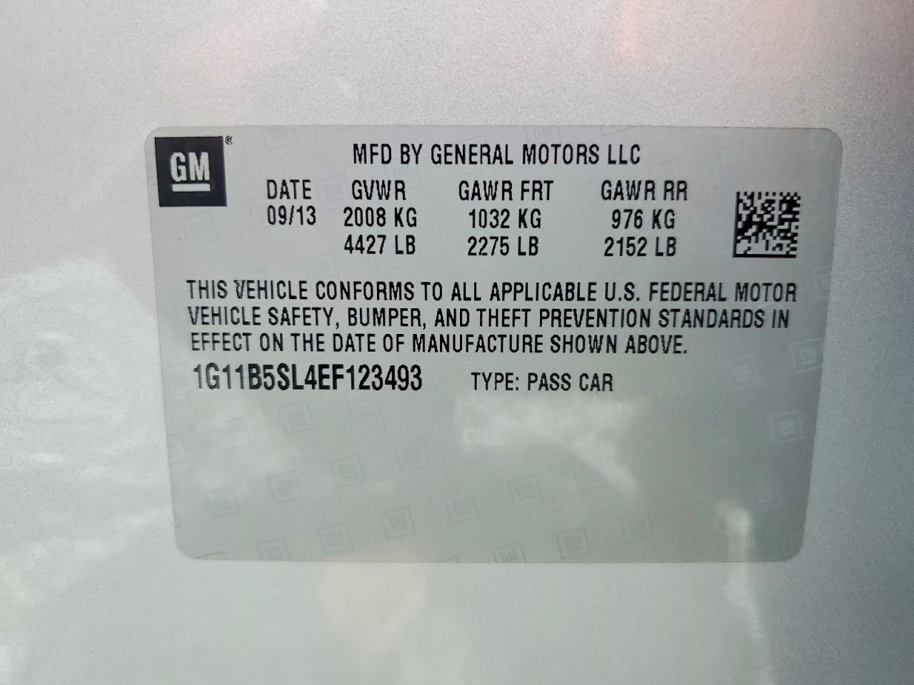 2014 Chevrolet Malibu Ls Silver vin: 1G11B5SL4EF123493