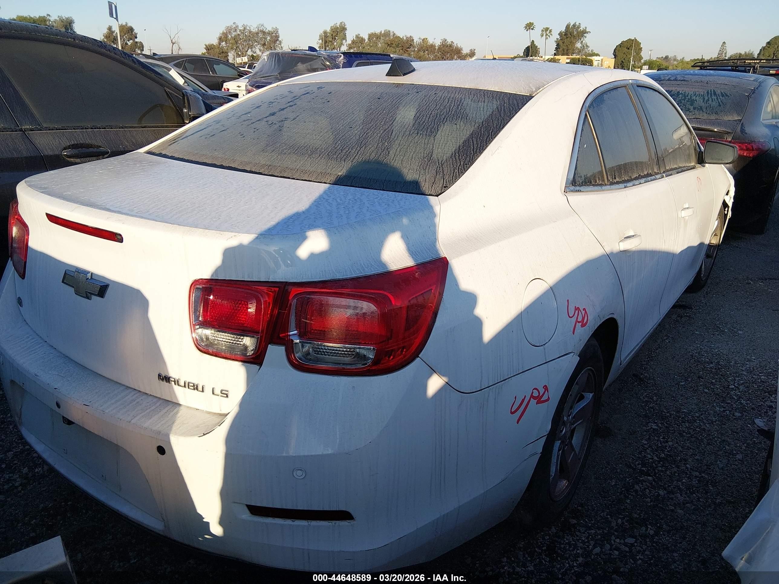 2014 Chevrolet Malibu 1ls White vin: 1G11B5SL4EF243522