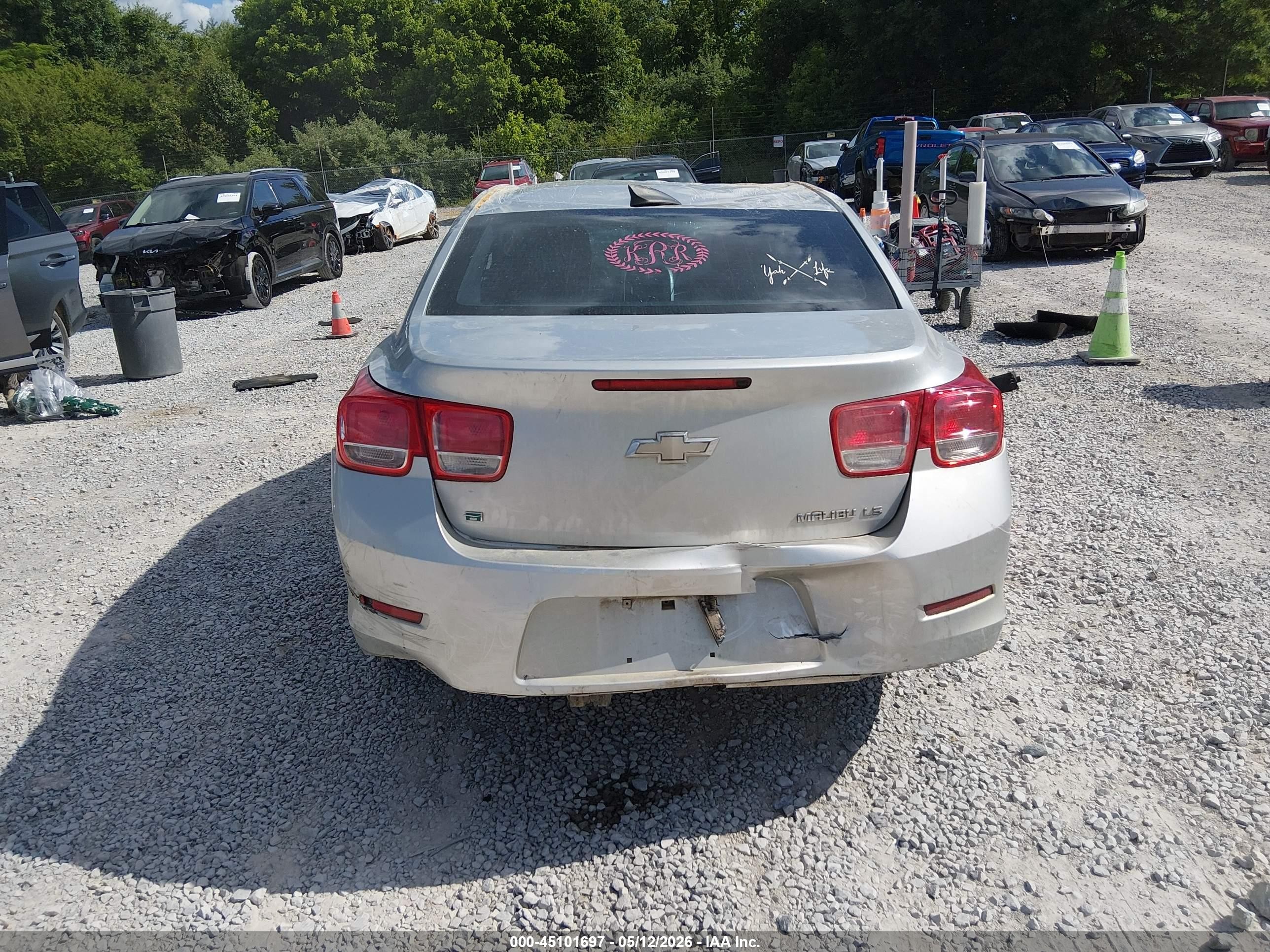 2015 Chevrolet Malibu Ls Silver vin: 1G11B5SL4FF101561