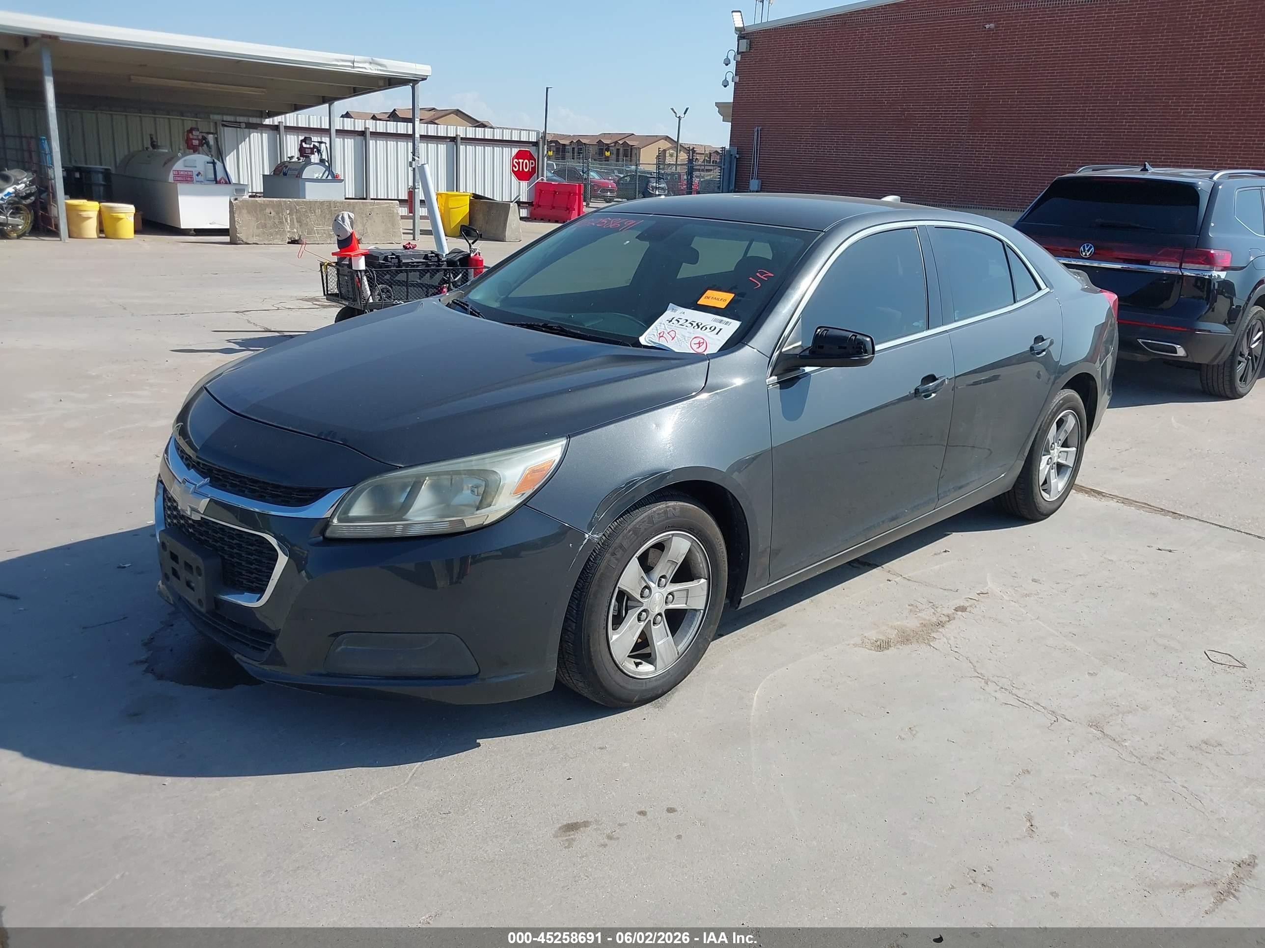 2015 Chevrolet Malibu Ls Gray vin: 1G11B5SL4FF187700