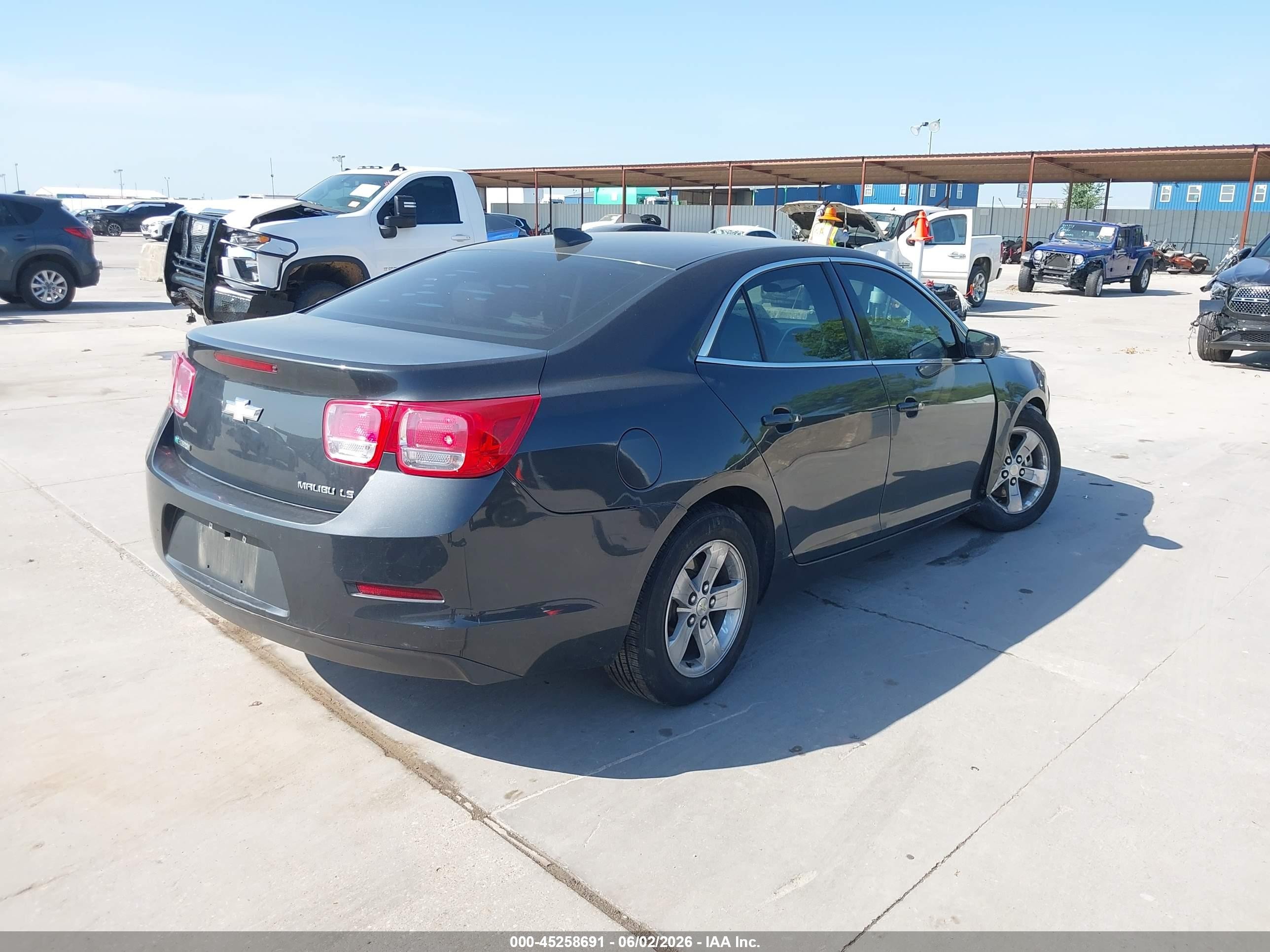 2015 Chevrolet Malibu Ls Gray vin: 1G11B5SL4FF187700