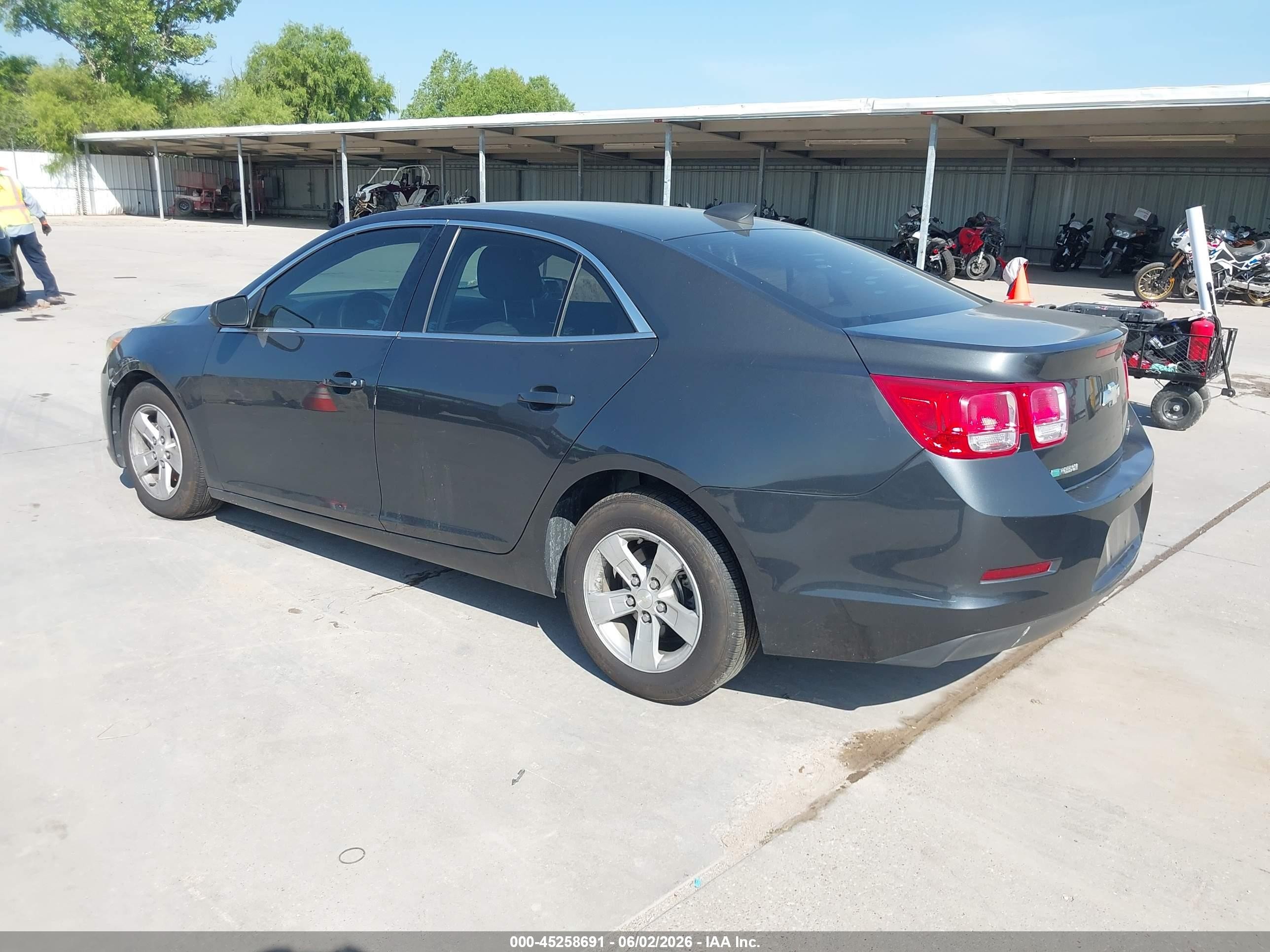 2015 Chevrolet Malibu Ls Gray vin: 1G11B5SL4FF187700