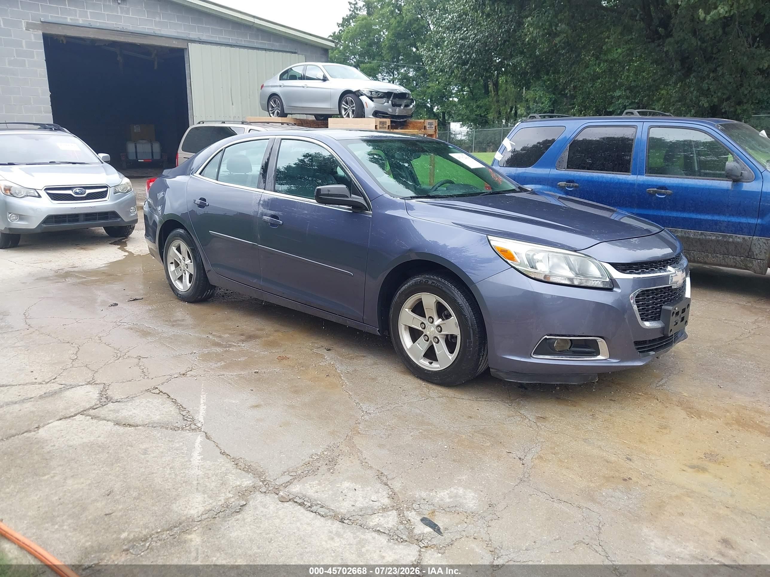 2015 Chevrolet Malibu Ls Blue vin: 1G11B5SL4FF240718