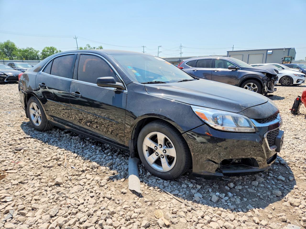 2015 Chevrolet Malibu Ls Black vin: 1G11B5SL4FF331570