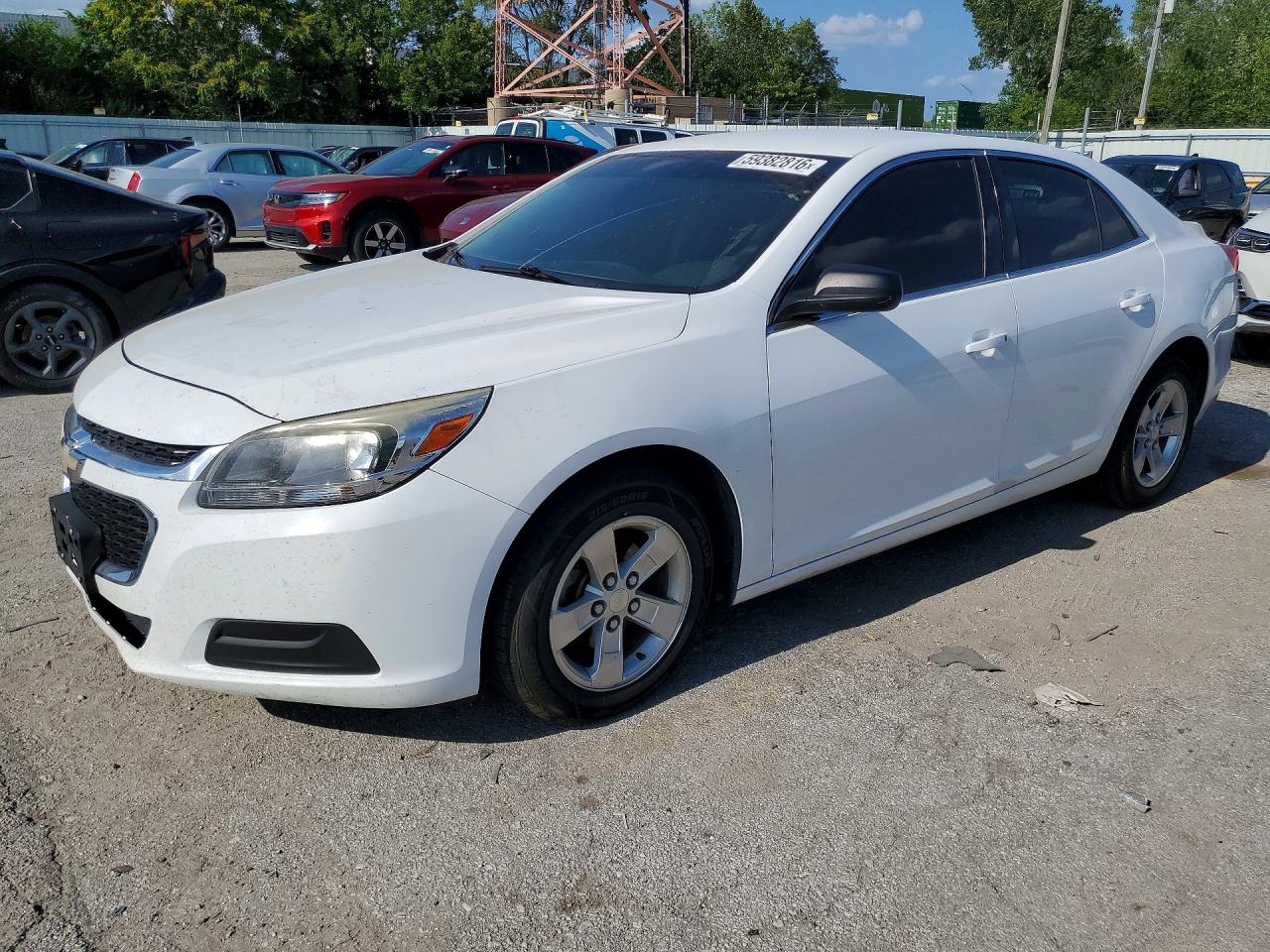 2015 Chevrolet Malibu Ls White vin: 1G11B5SL4FU150139