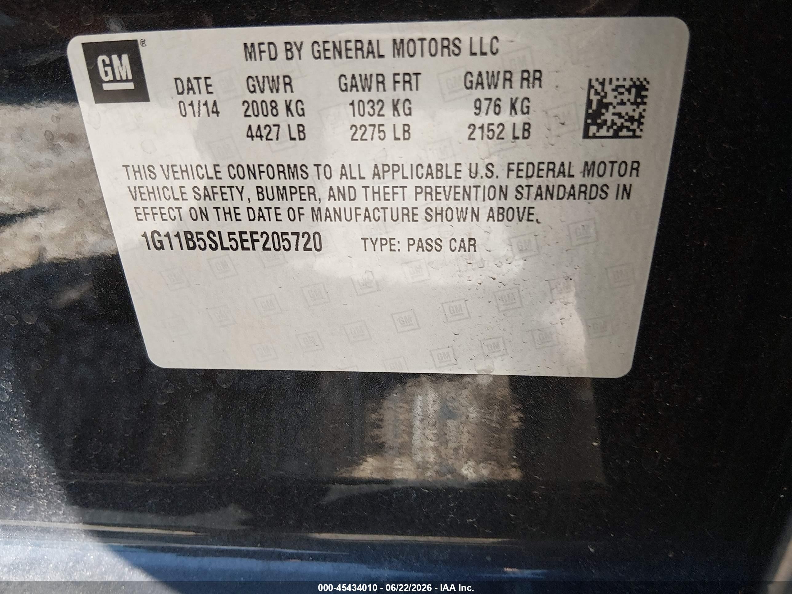 2014 Chevrolet Malibu 1ls Black vin: 1G11B5SL5EF205720