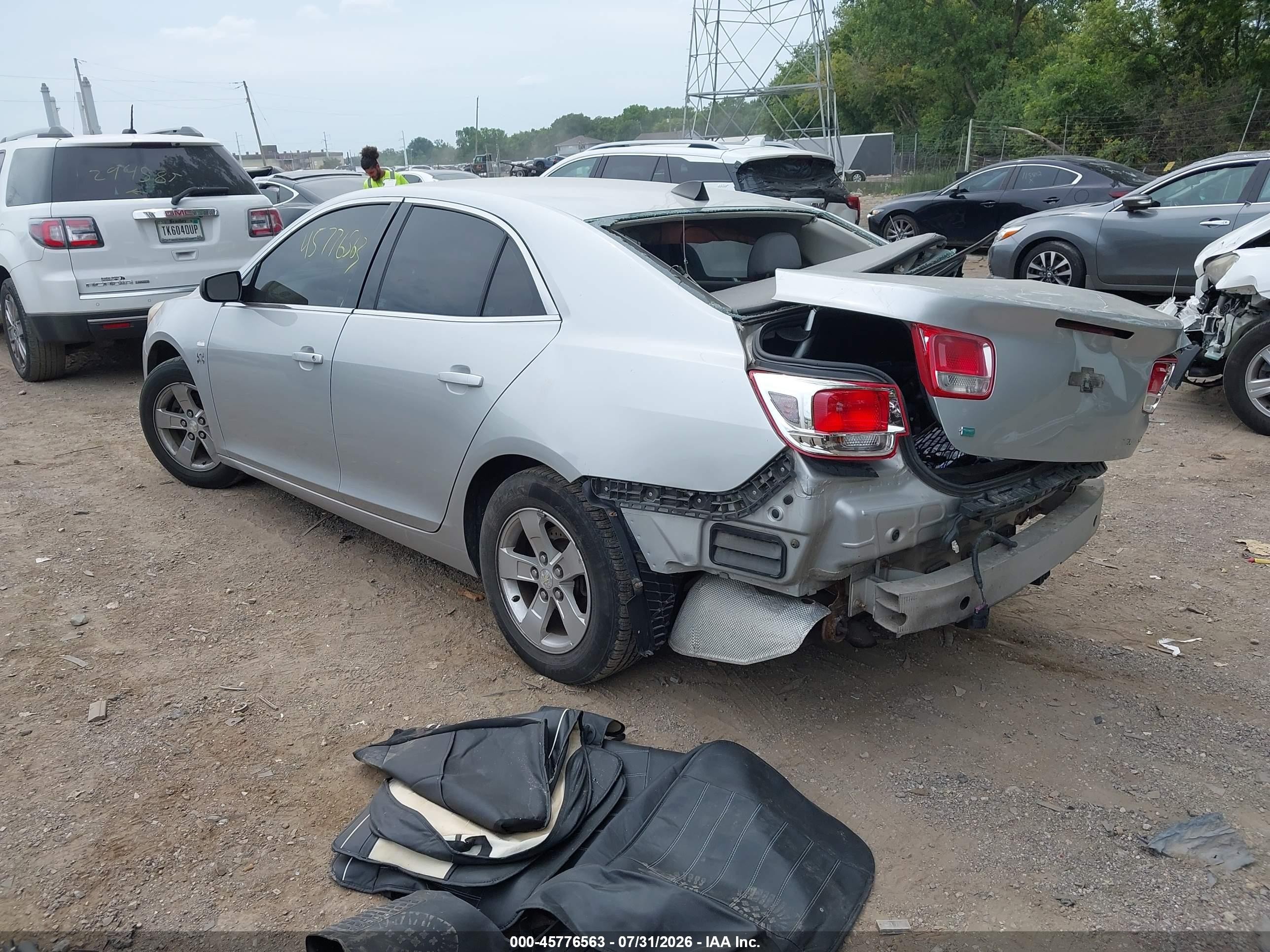 2014 Chevrolet Malibu 1ls Серебряный vin: 1G11B5SL5EF266615