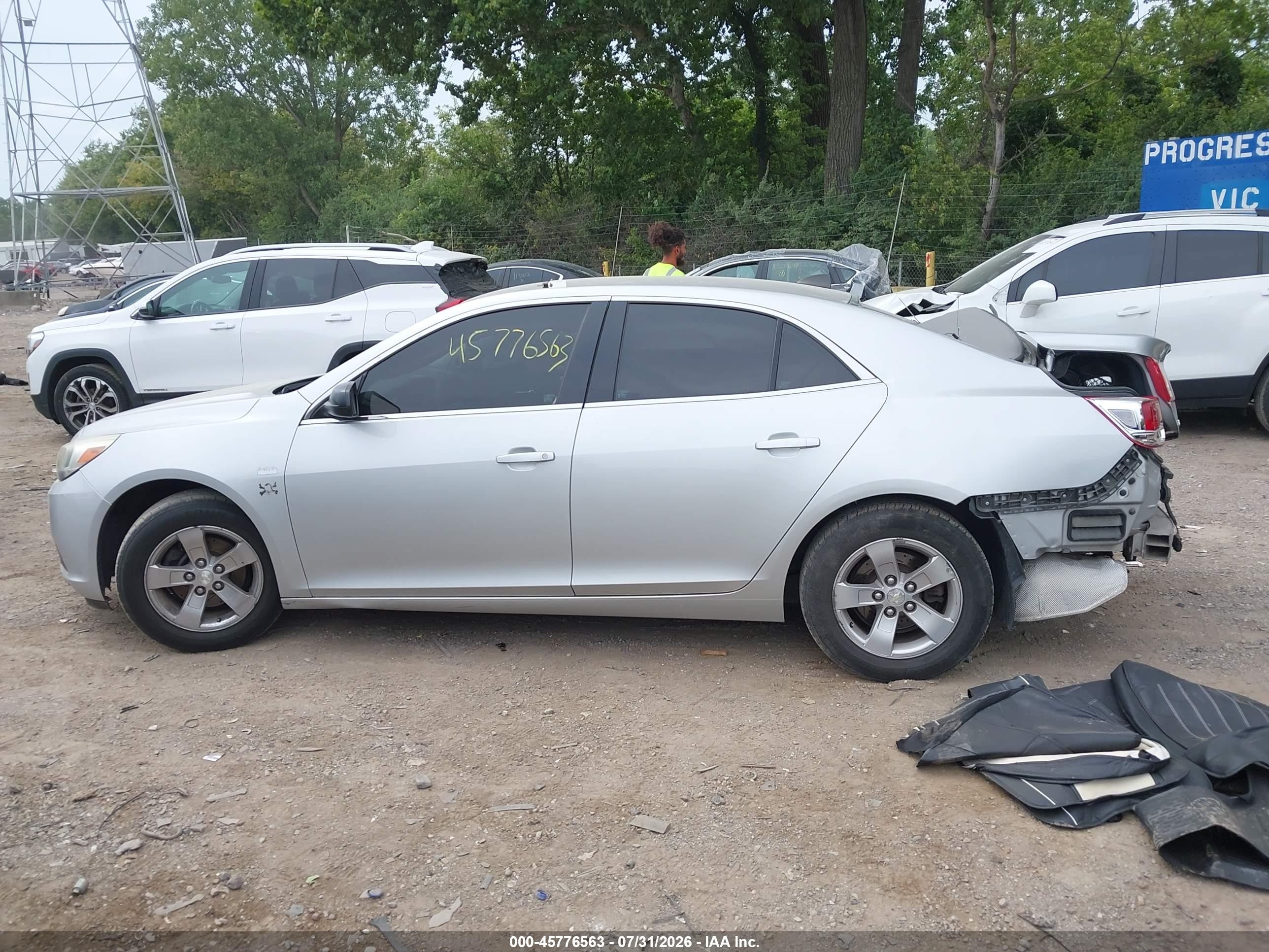 2014 Chevrolet Malibu 1ls Серебряный vin: 1G11B5SL5EF266615